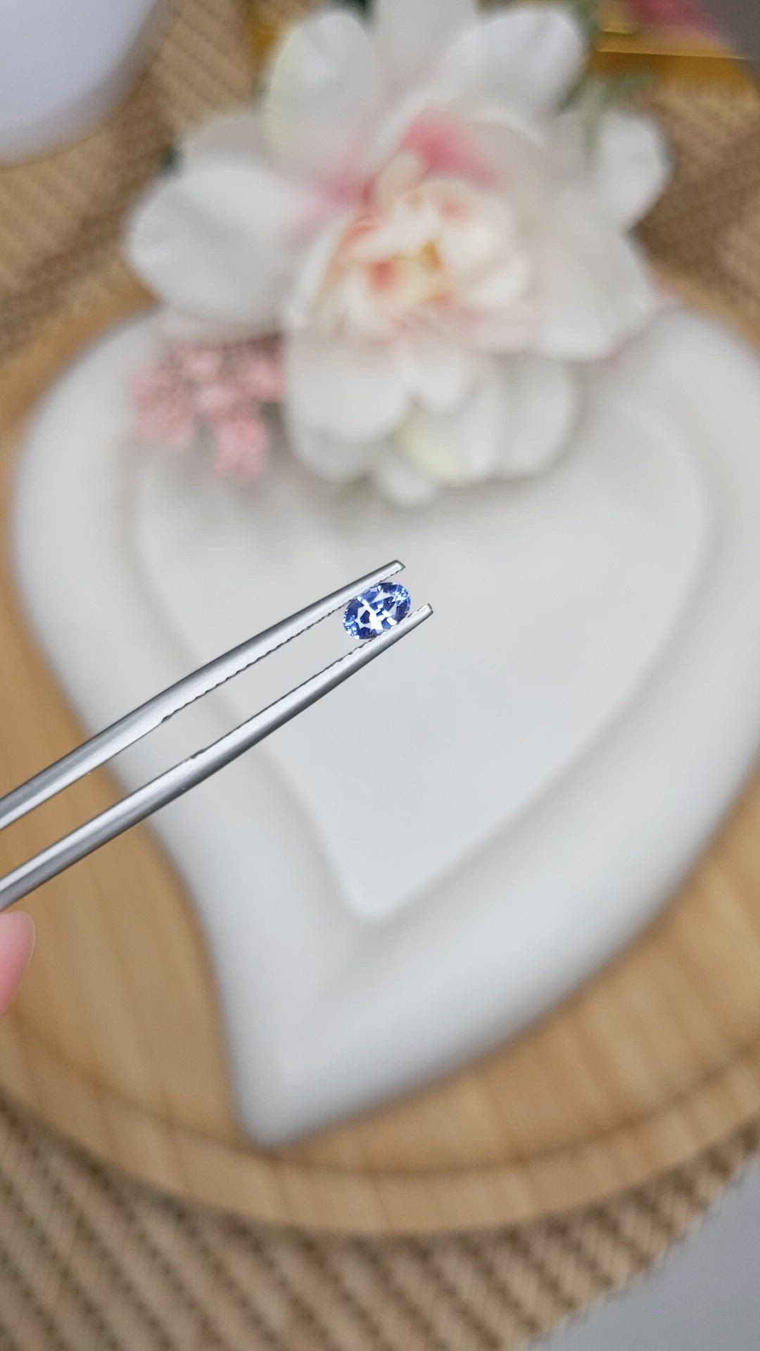 0.36 Ct. Blue Sapphire from Ceylon (Sri Lanka) Size Video
