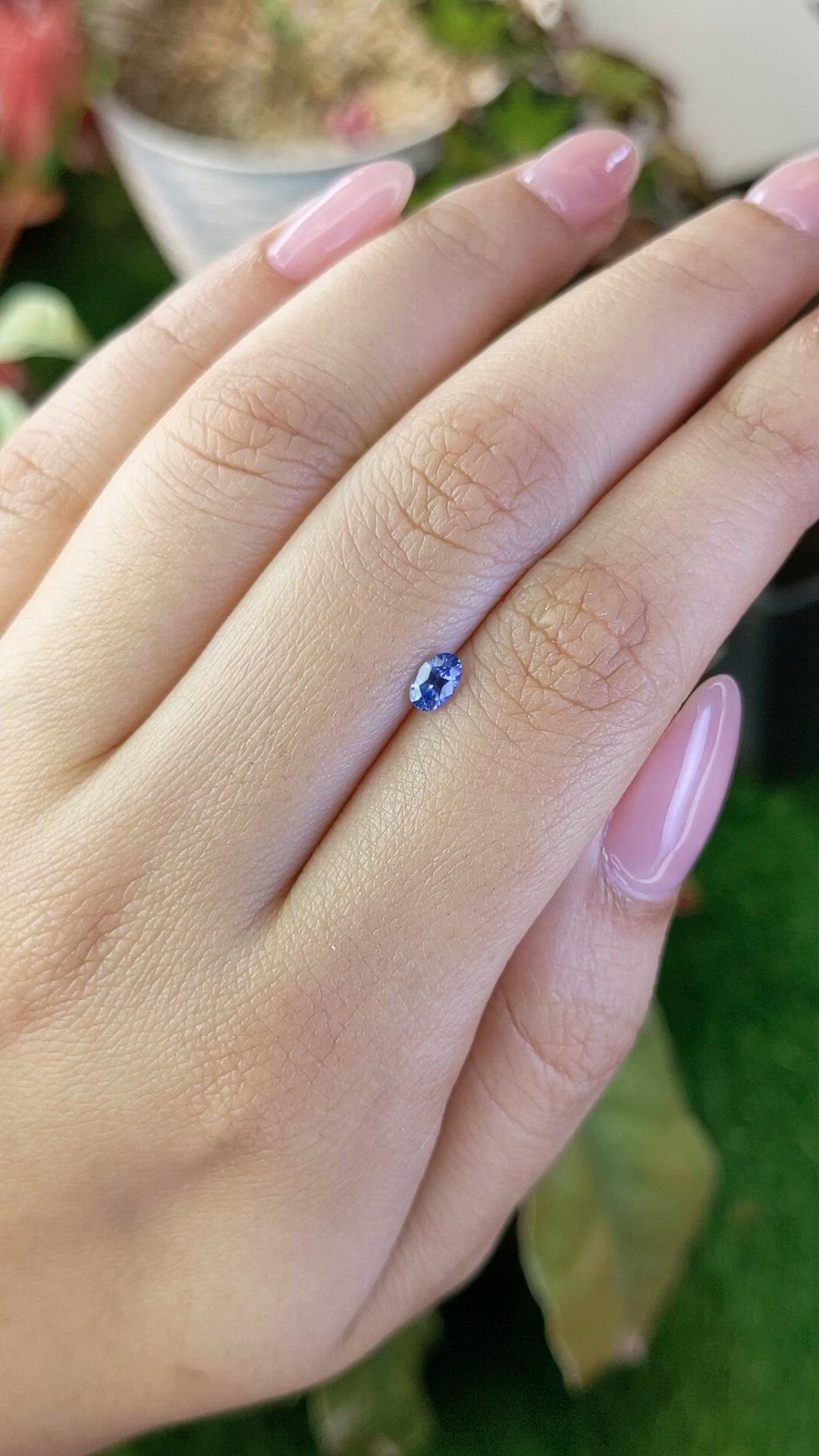 0.36 Ct. Blue Sapphire from Ceylon (Sri Lanka) Size Video