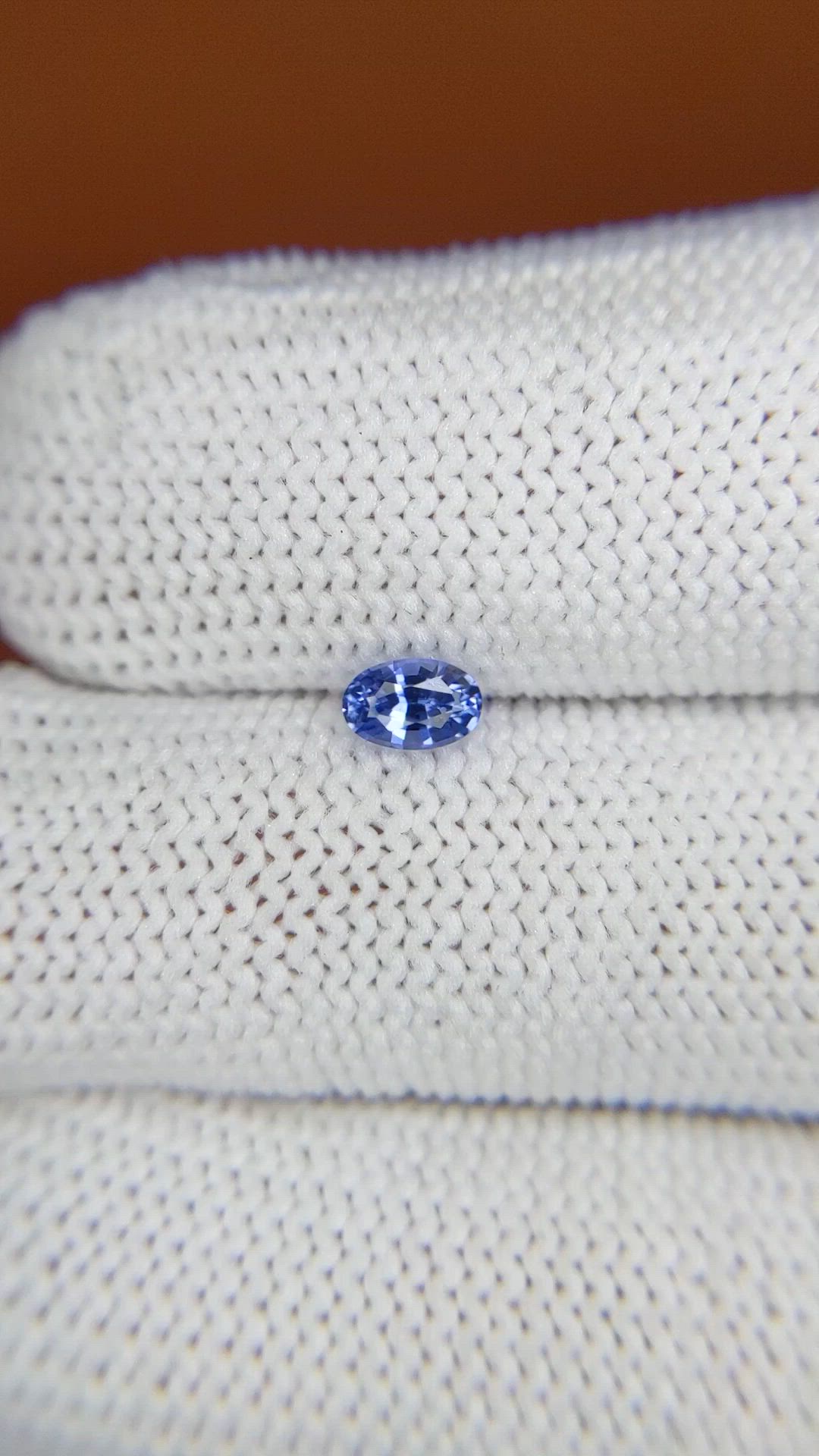 0.36 Ct. Blue Sapphire from Ceylon (Sri Lanka) Size Video