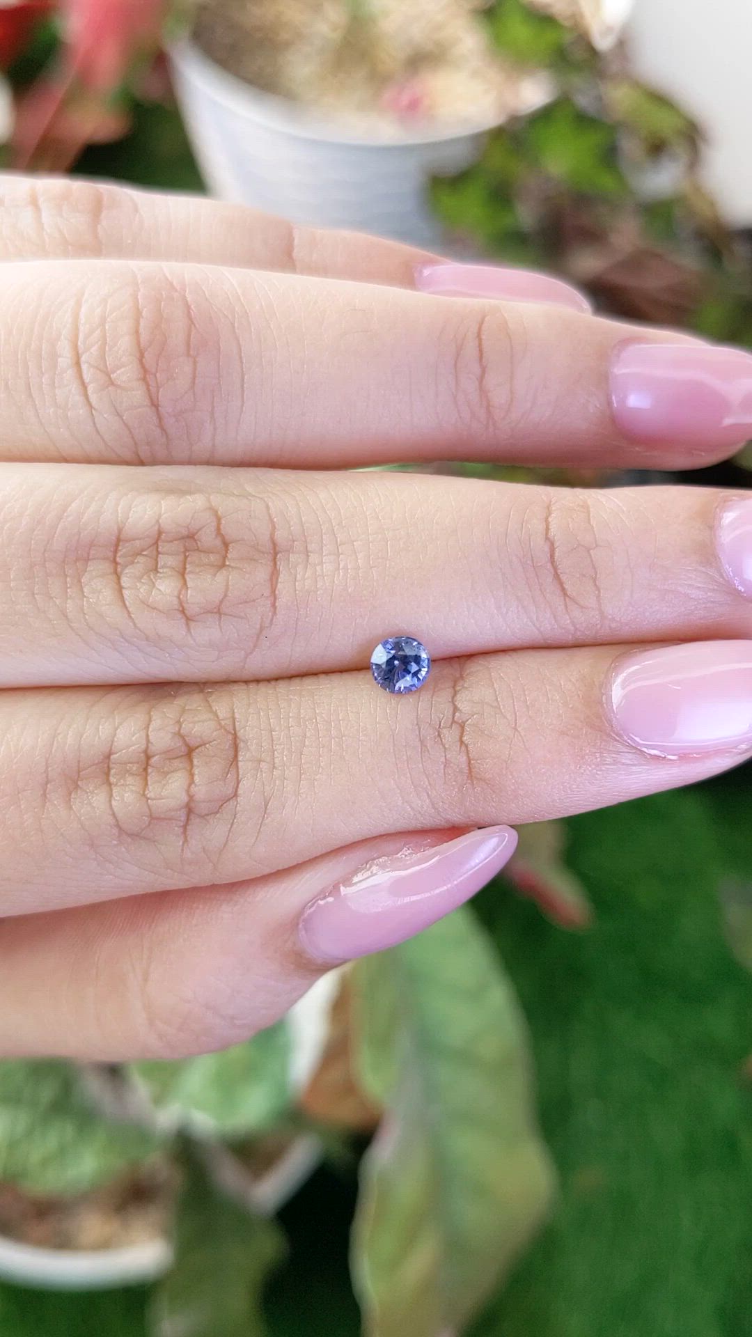0.45 Ct. Blue Sapphire from Ceylon (Sri Lanka) Size Video