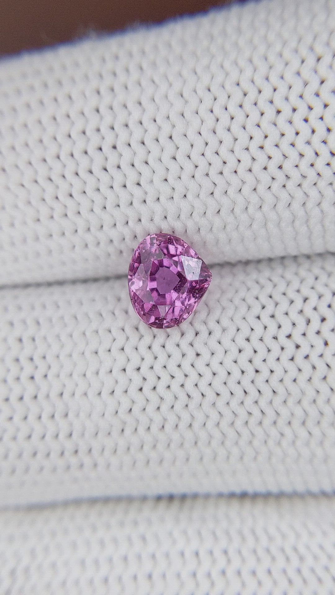 1.30 Ct. Purplish Pink Sapphire from Ceylon (Sri Lanka) Size Video