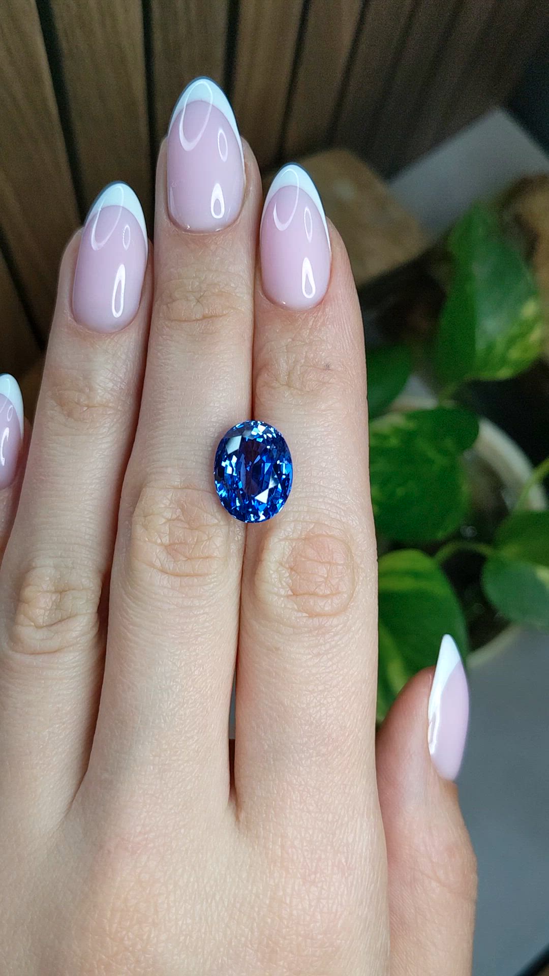10.72 Ct. Blue Sapphire from Ceylon (Sri Lanka) Size Video