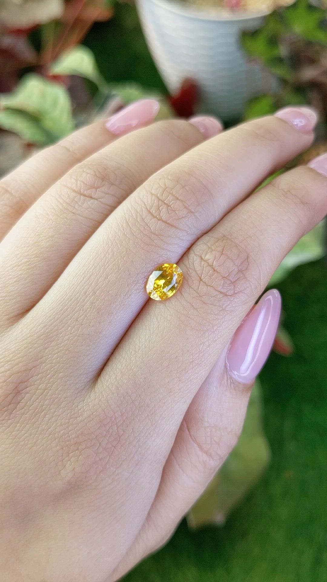1.18 Ct. Yellow Sapphire from Ceylon (Sri Lanka) Size Video