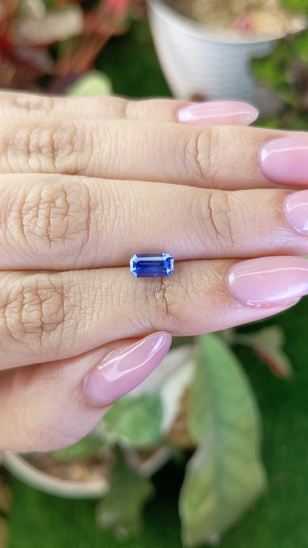 1.14 Ct. Blue Sapphire from Ceylon (Sri Lanka) Size Video
