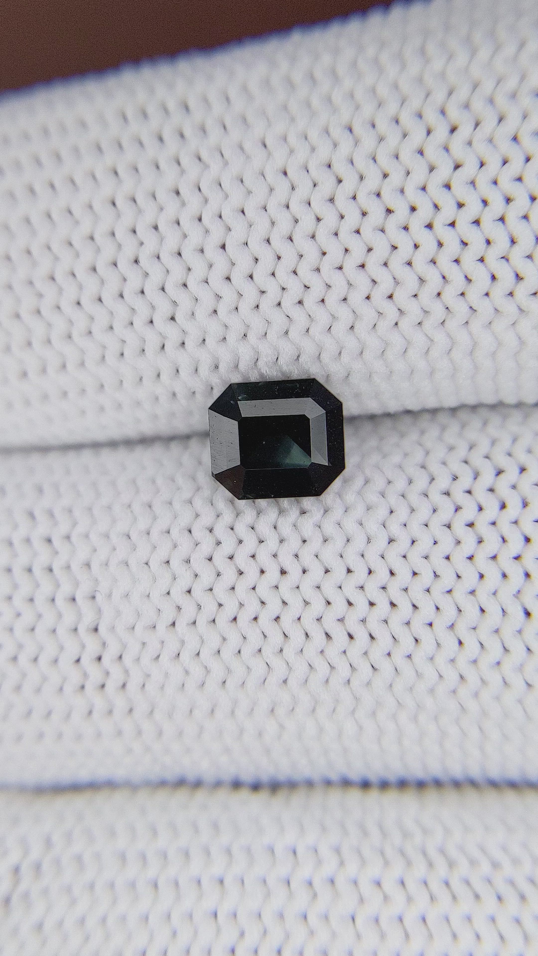 1.10 Ct. Bluish Green Sapphire from Tanzania Size Video