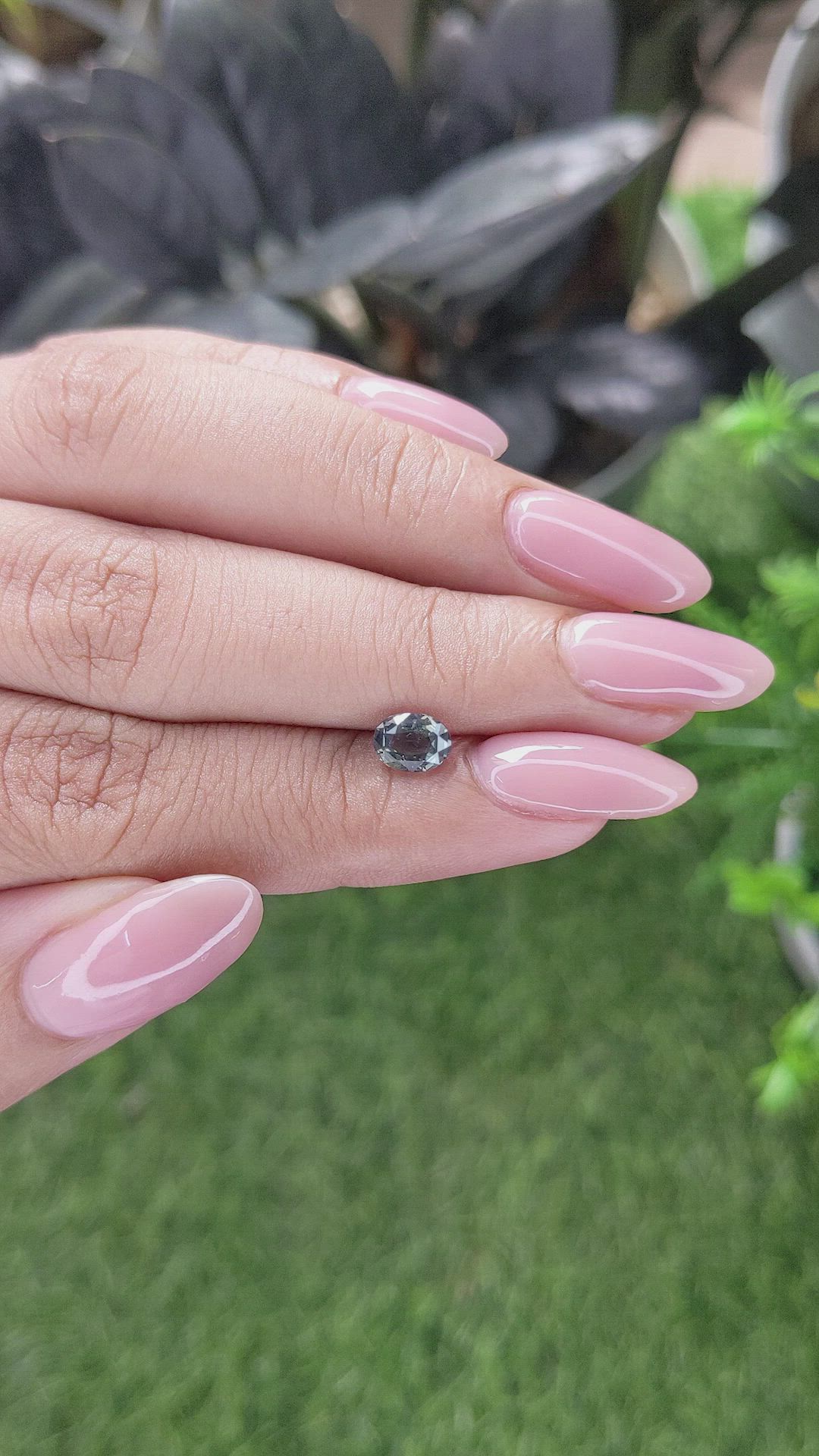 1.01 Ct. Brownish Green Sapphire from Tanzania Size Video