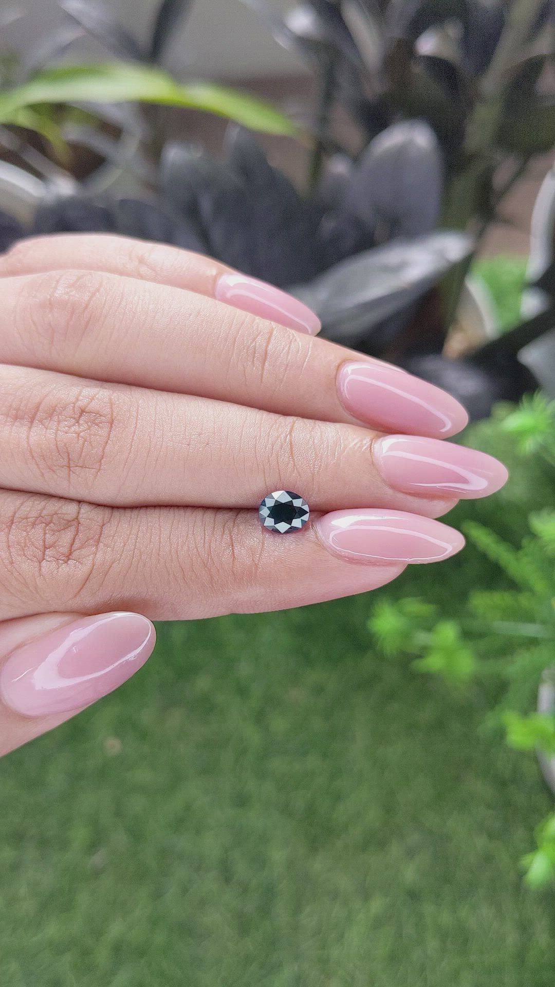 1.03 Ct. Greenish Blue Sapphire from Tanzania Size Video