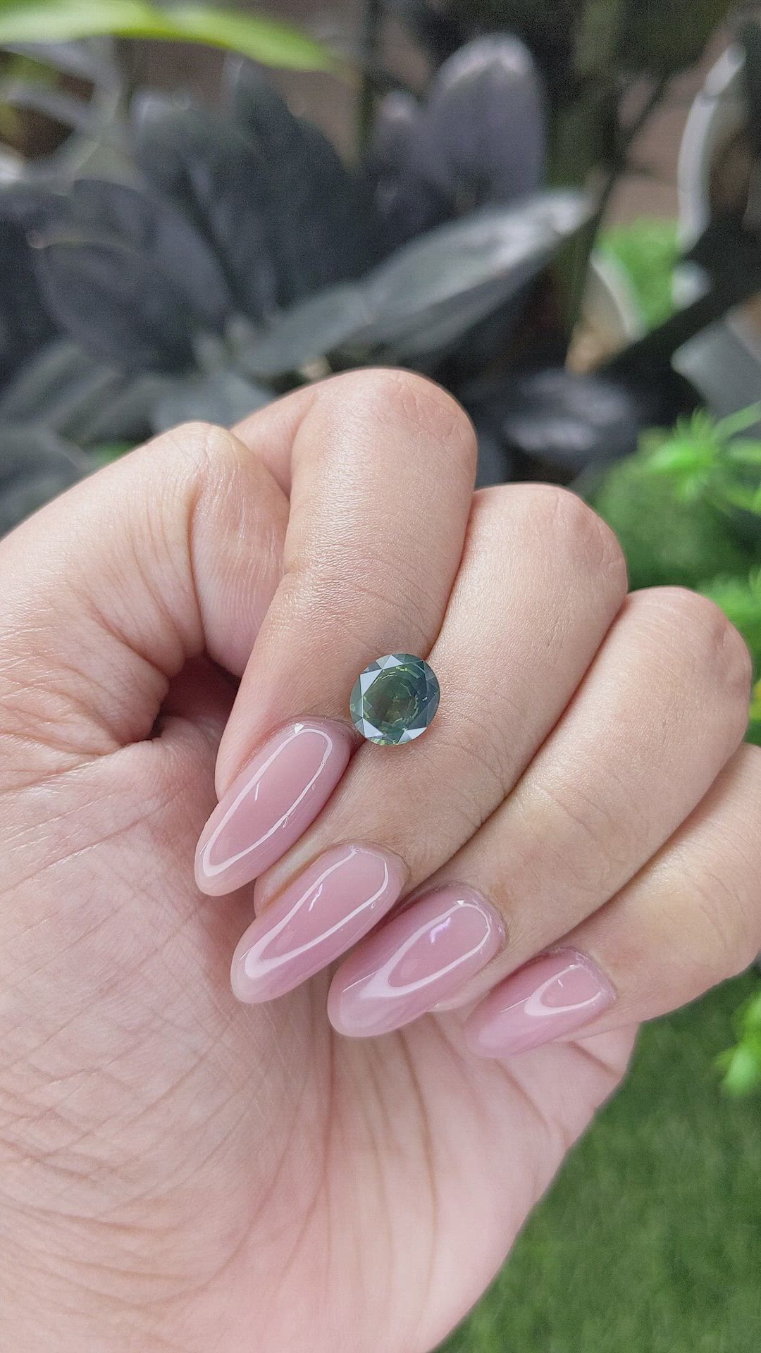 1.68 Ct. Yellowish Green Sapphire from Madagascar Size Video