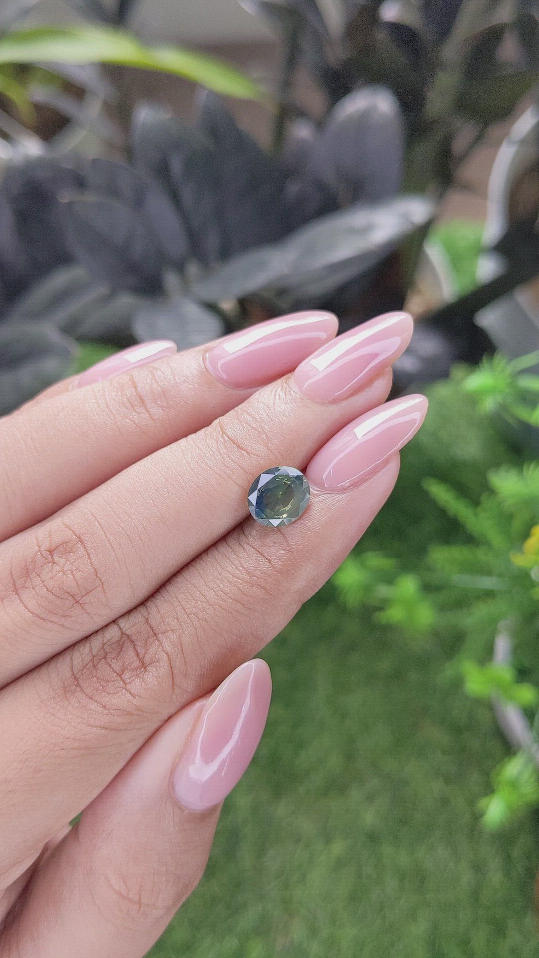 1.68 Ct. Yellowish Green Sapphire from Madagascar Size Video