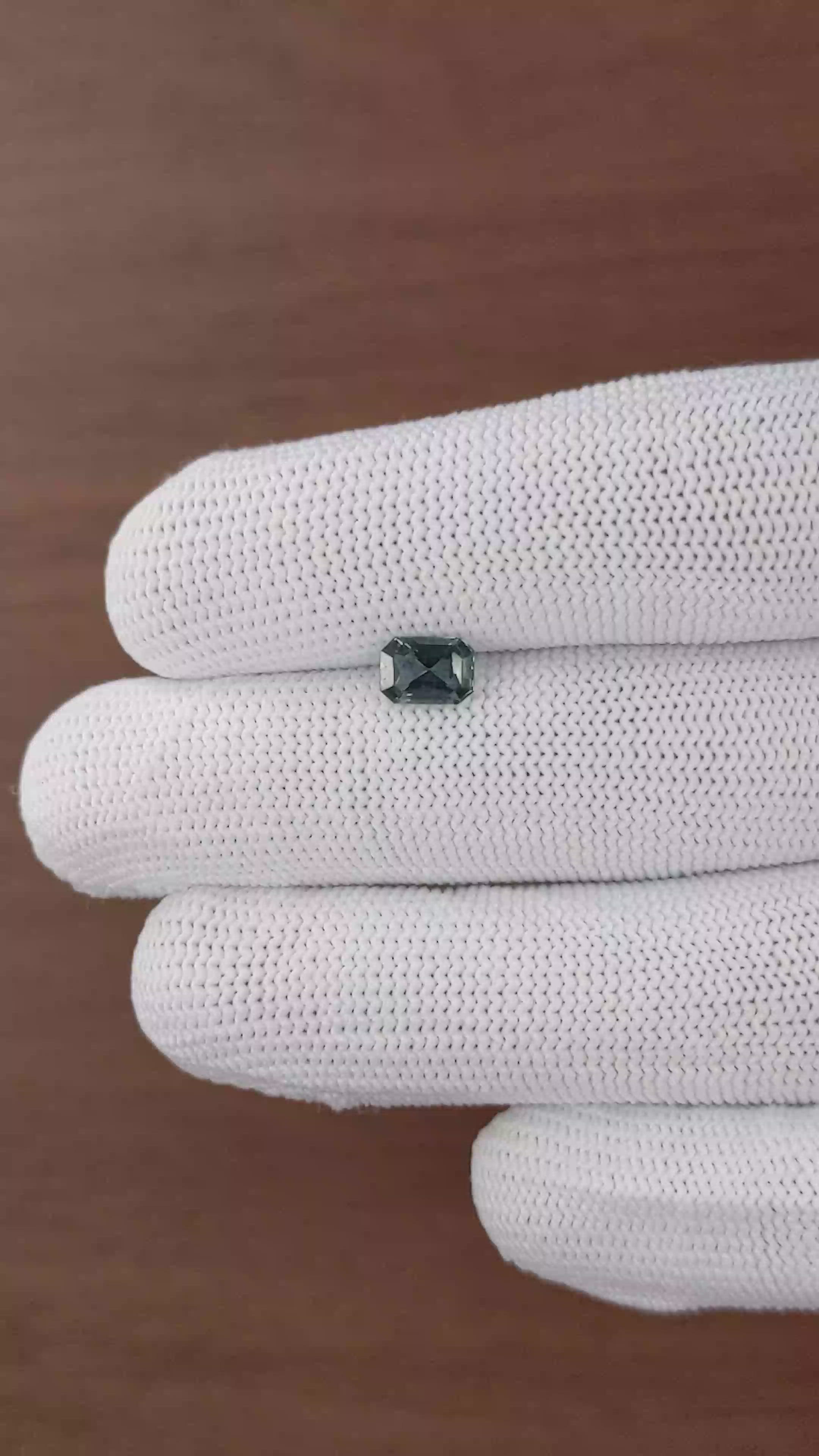 0.96 Ct. Bluish Green Sapphire from Tanzania Size Video