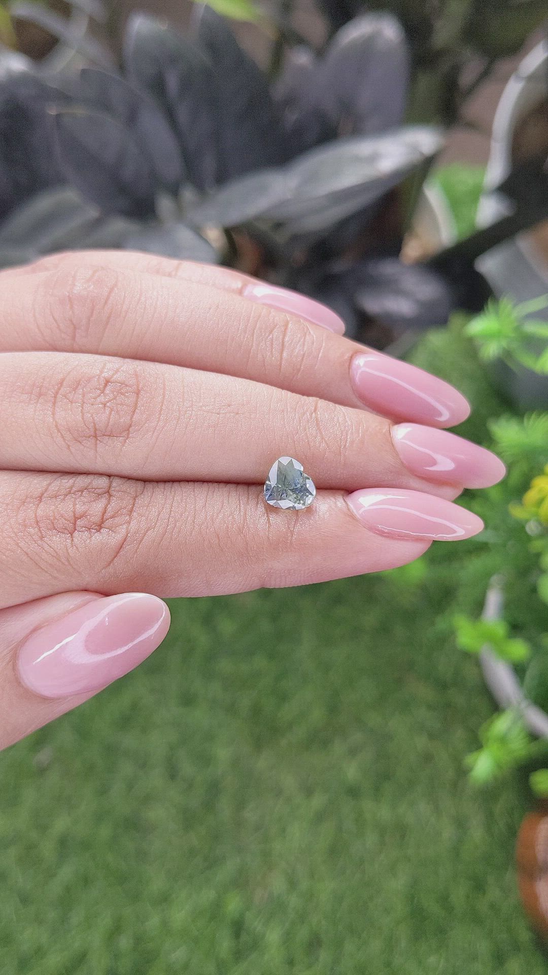 1.61 Ct. Yellowish Green Sapphire from Ceylon (Sri Lanka) Size Video