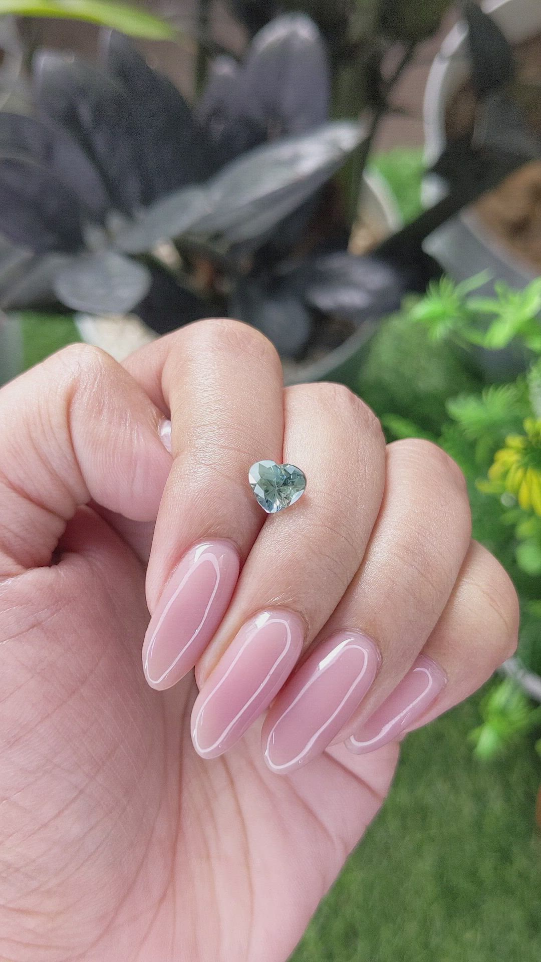 1.61 Ct. Yellowish Green Sapphire from Ceylon (Sri Lanka) Size Video