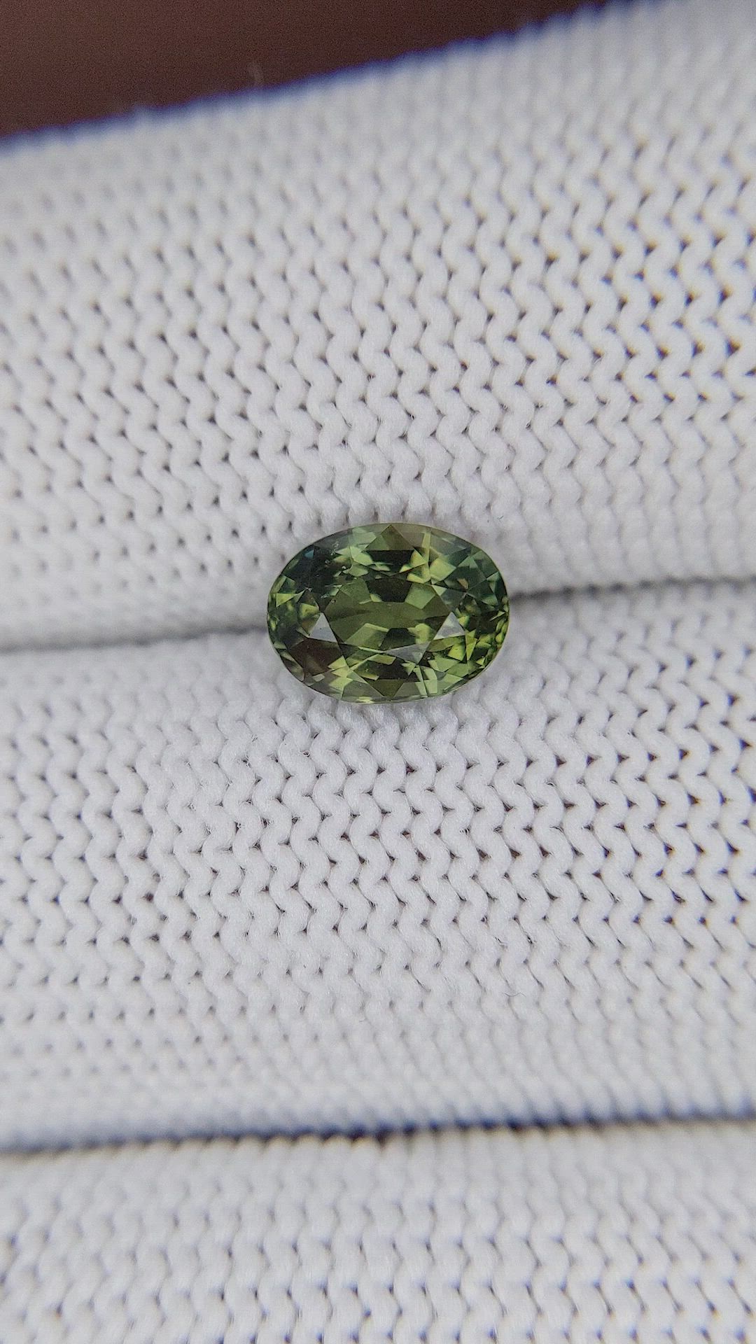 1.69 Ct. Bluish Green Sapphire from Tanzania Size Video