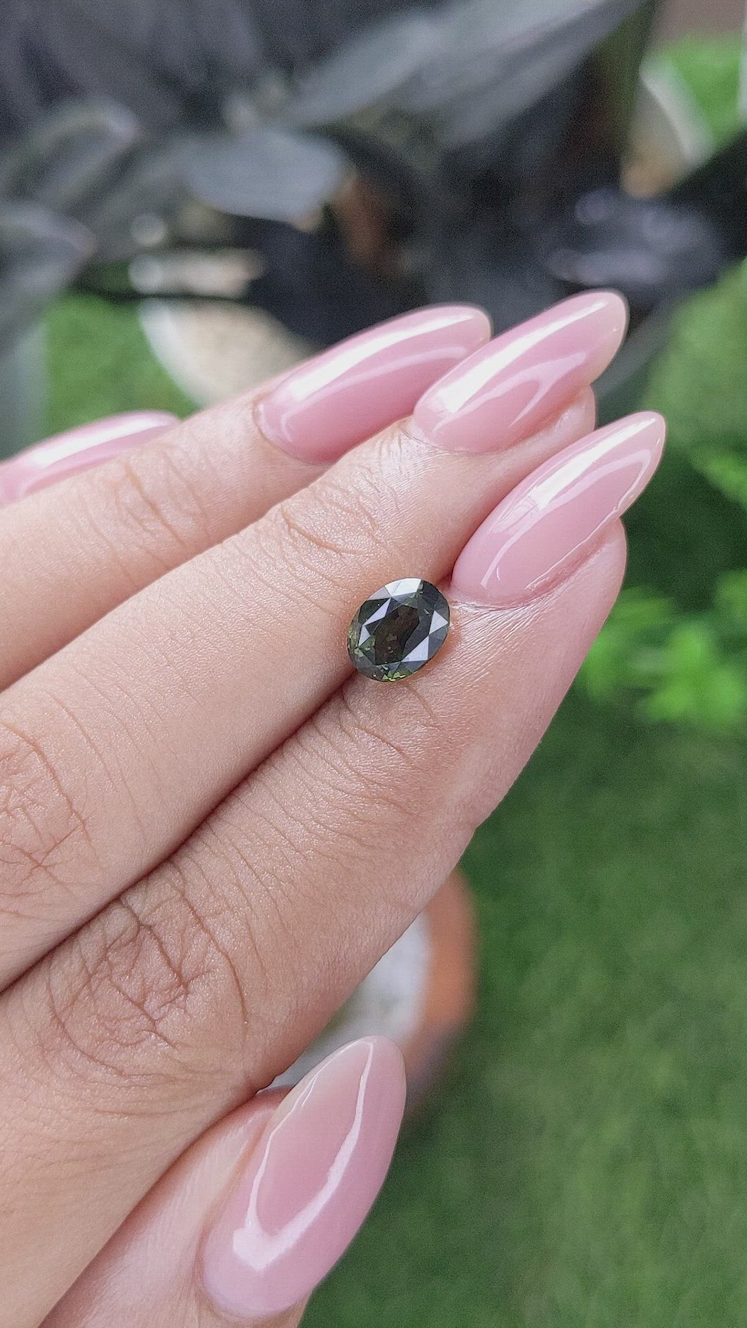 1.60 Ct. Yellowish Green Sapphire from Tanzania Size Video
