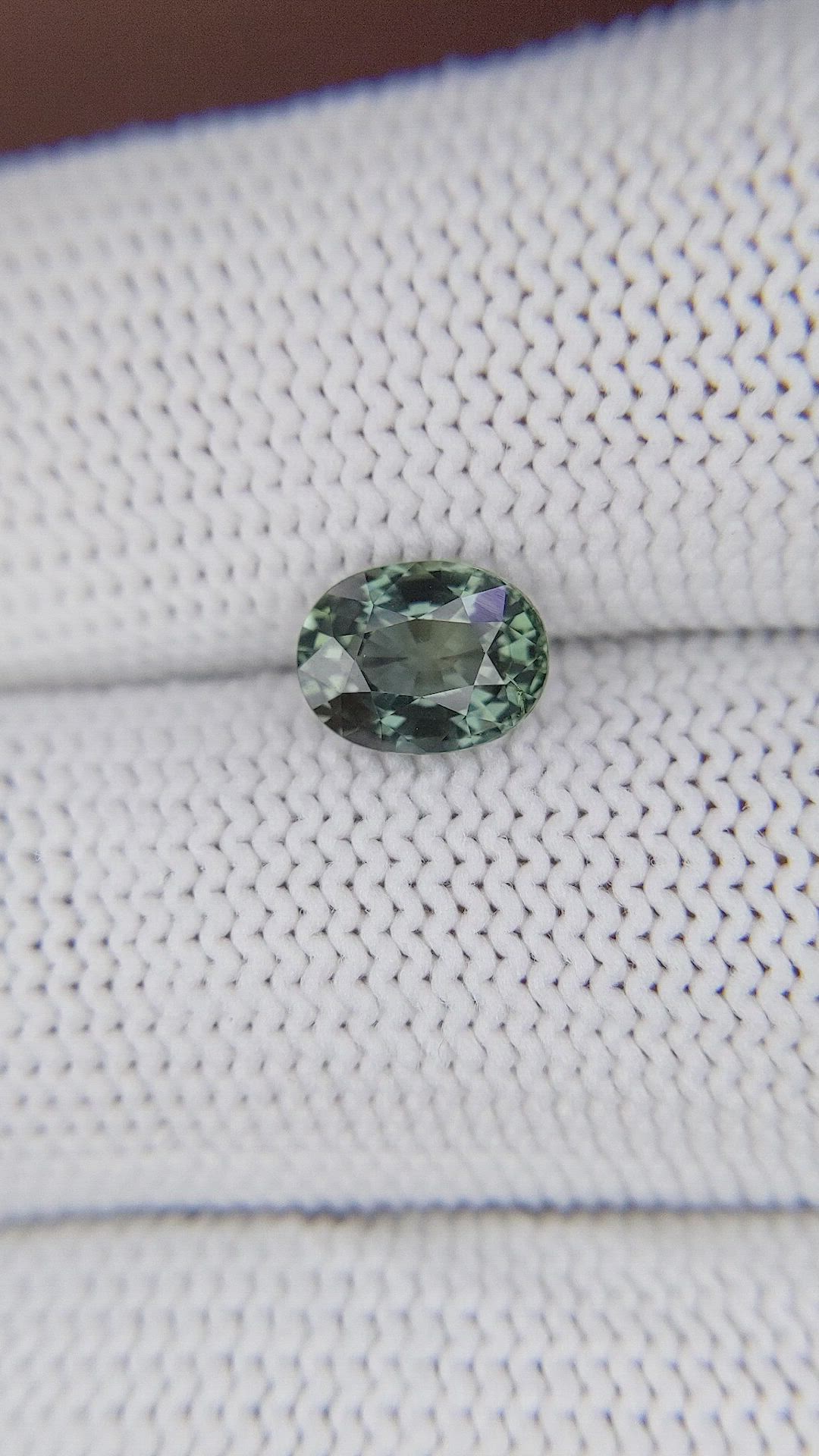 1.51 Ct. Green Sapphire from Tanzania Size Video