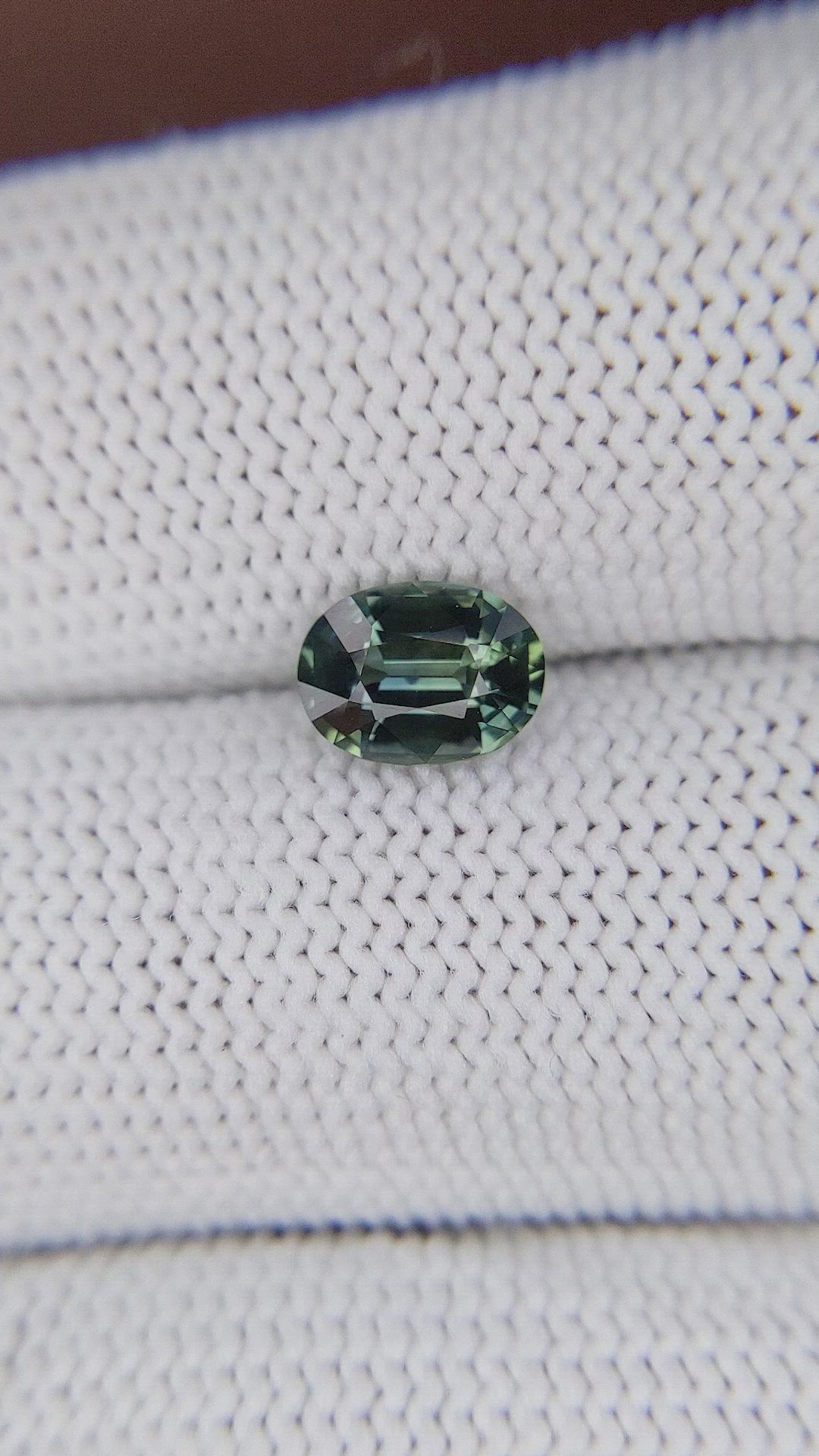 1.27 Ct. Bluish Green Sapphire from Tanzania Size Video