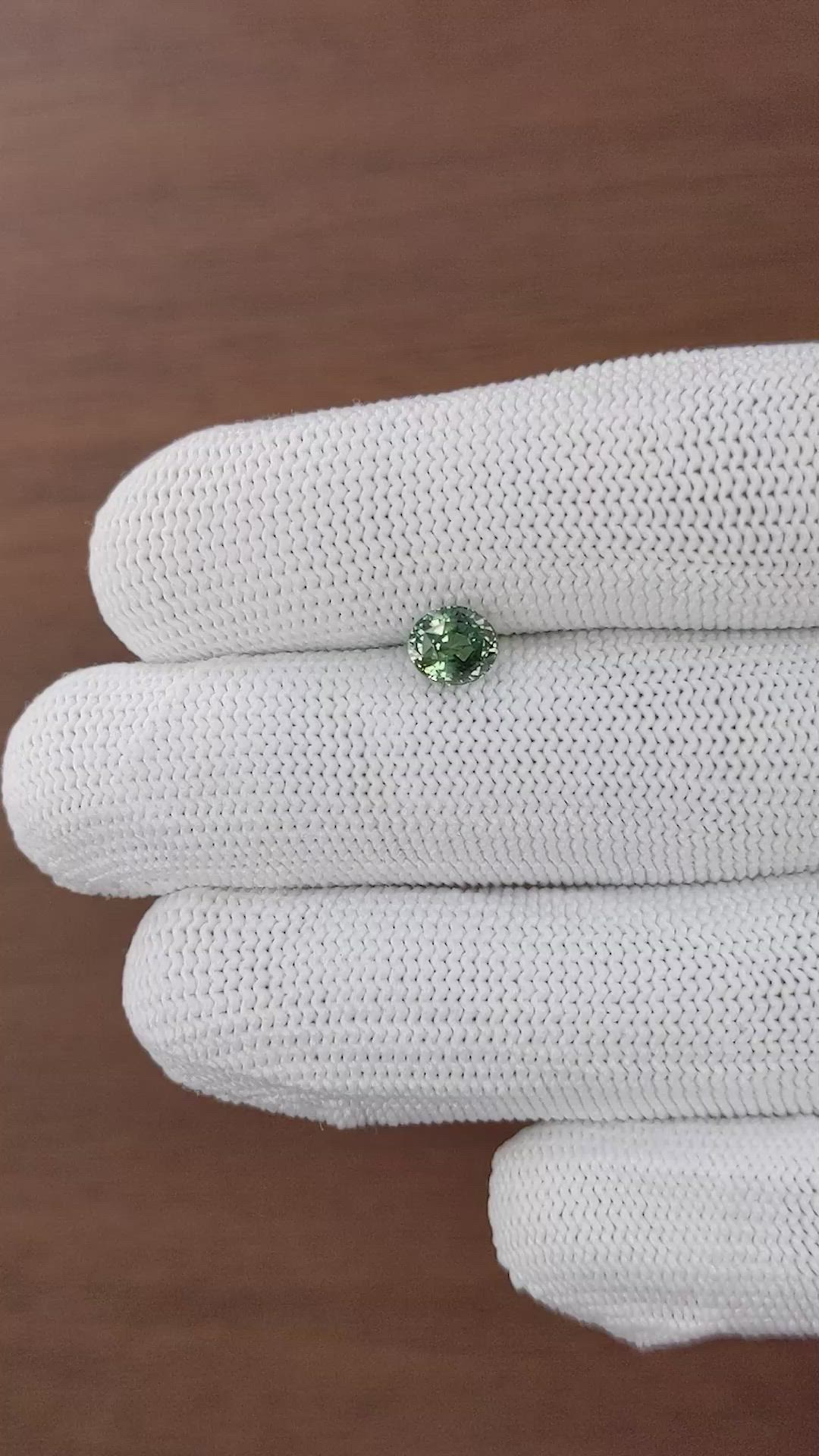 1.12 Ct. Bluish Green Sapphire from Tanzania Size Video