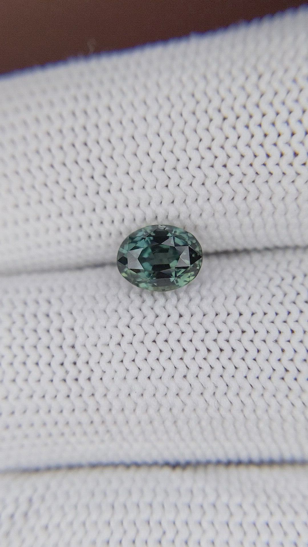 1.50 Ct. Bluish Green Sapphire from Tanzania Size Video