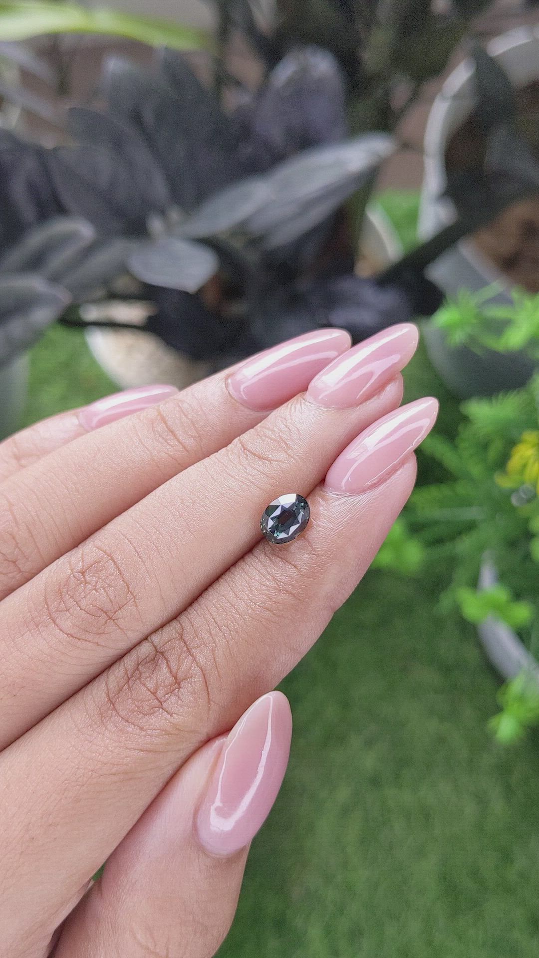 1.50 Ct. Bluish Green Sapphire from Tanzania Size Video