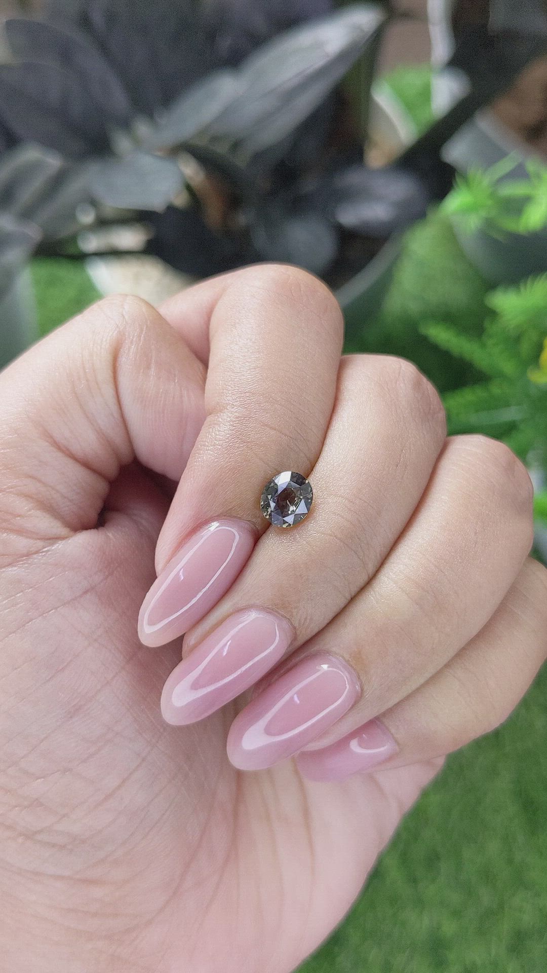 1.11 Ct. Yellowish Green Sapphire from Tanzania Size Video