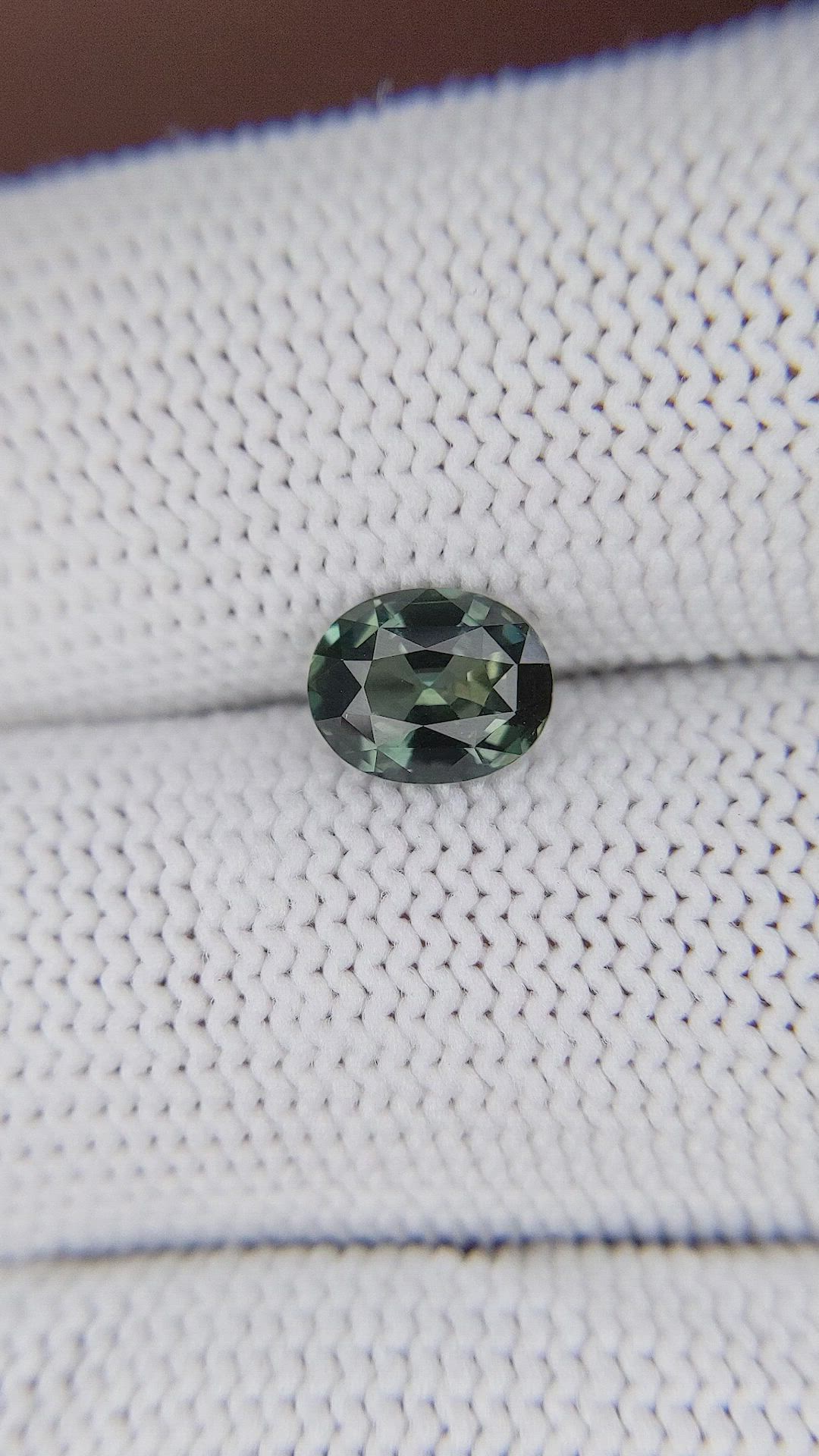 1.20 Ct. Bluish Green Sapphire from Tanzania Size Video