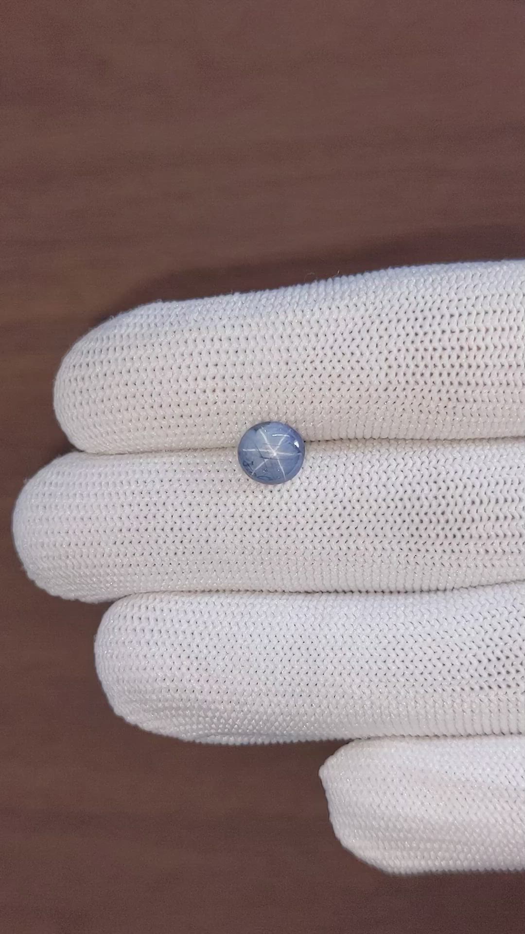 2.20 Ct. Greyish Blue Star Sapphire from Madagascar Size Video