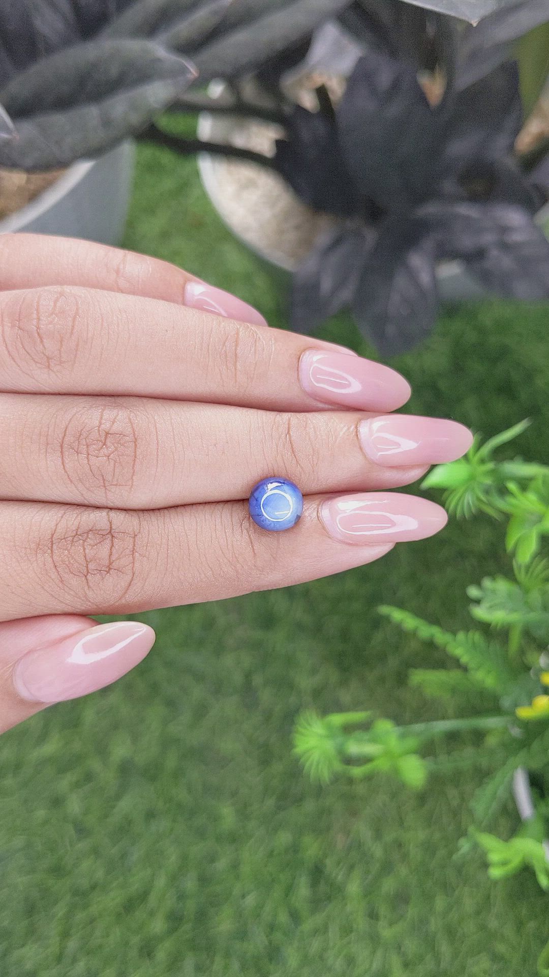 3.07 Ct. Blue Star Sapphire from Madagascar Size Video