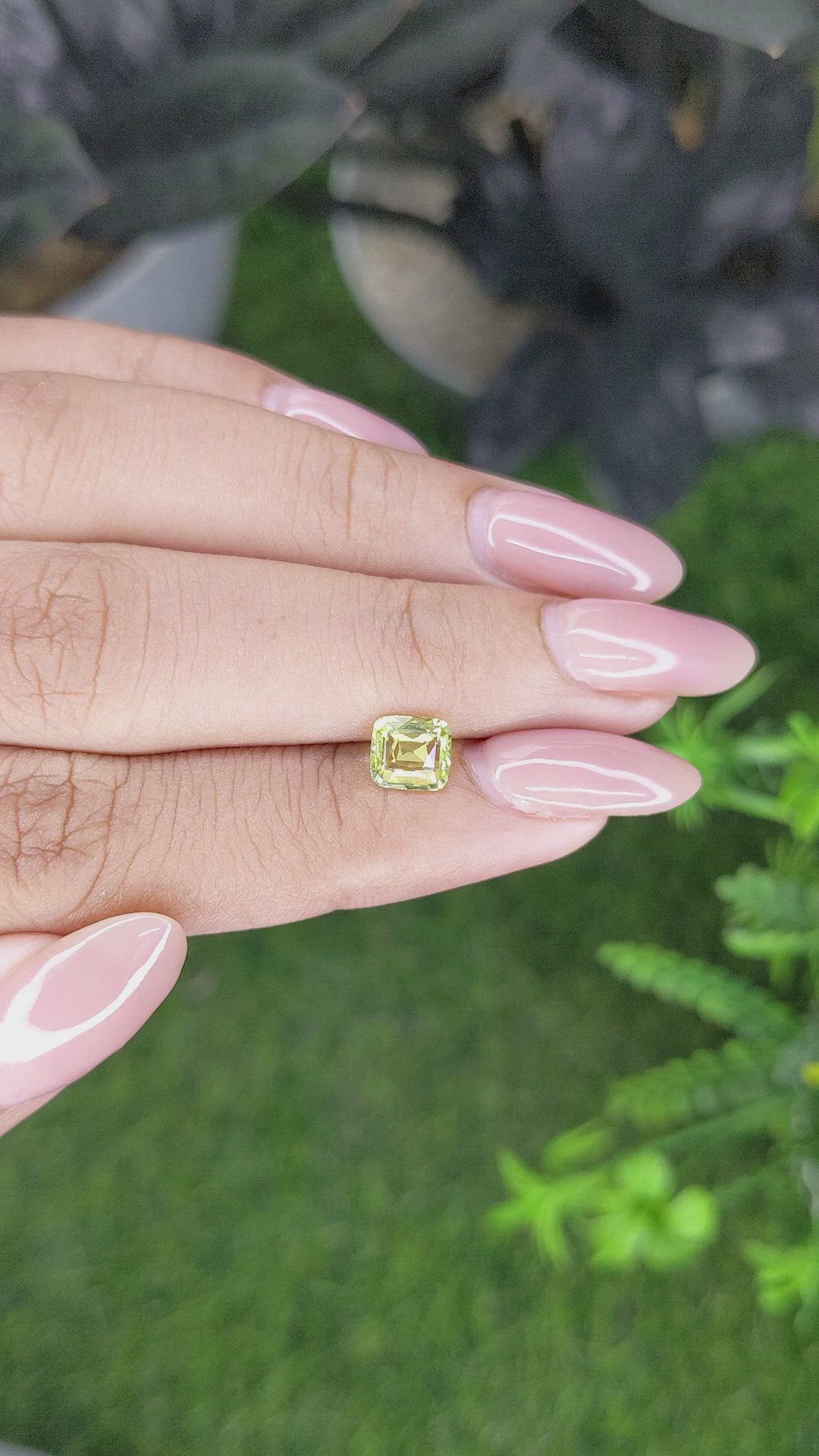 1.05 Ct. Yellow Sapphire from Madagascar Size Video
