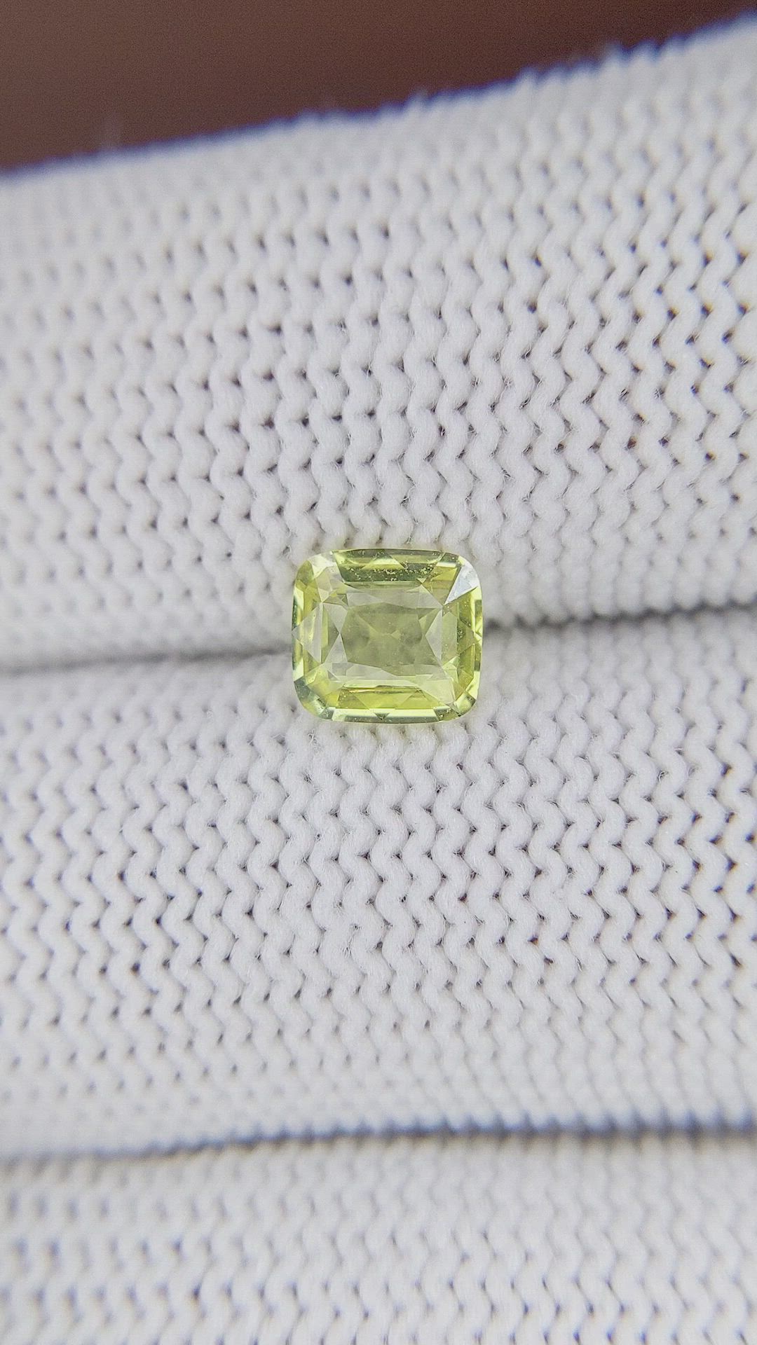 1.05 Ct. Yellow Sapphire from Madagascar Size Video