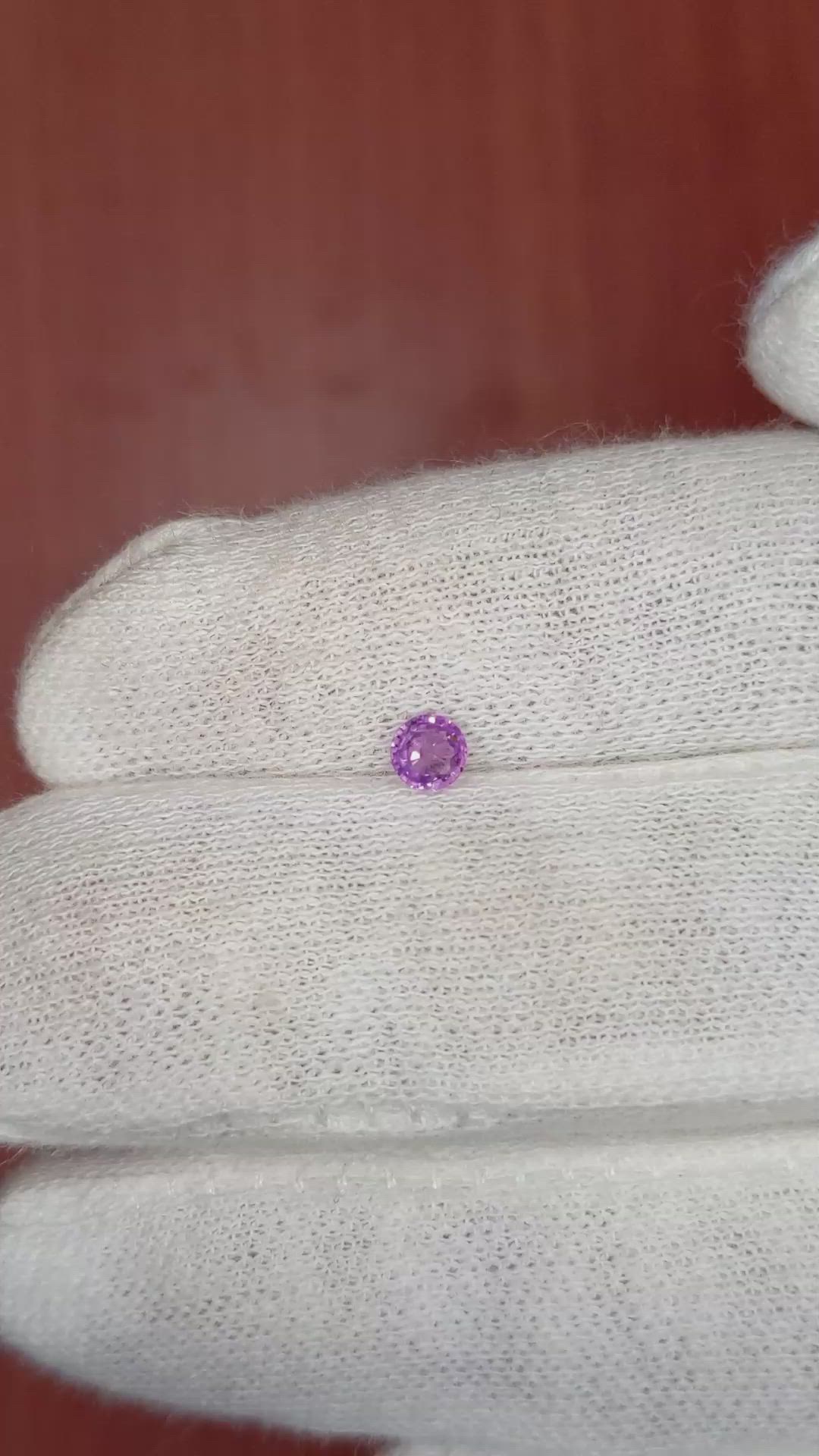 0.26 Ct. Purple Sapphire from Ceylon (Sri Lanka) Size Video