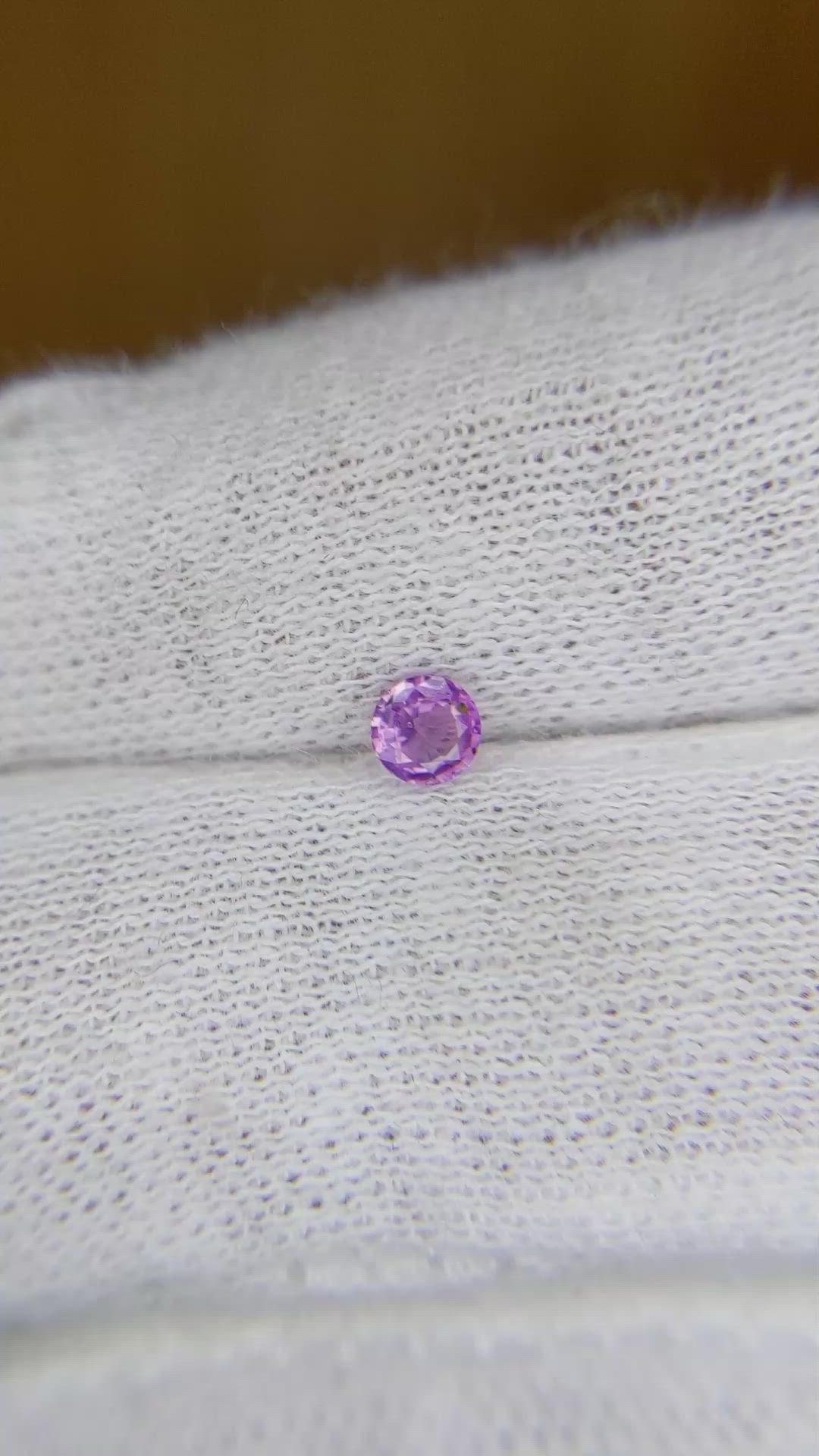 0.26 Ct. Purple Sapphire from Ceylon (Sri Lanka) Size Video