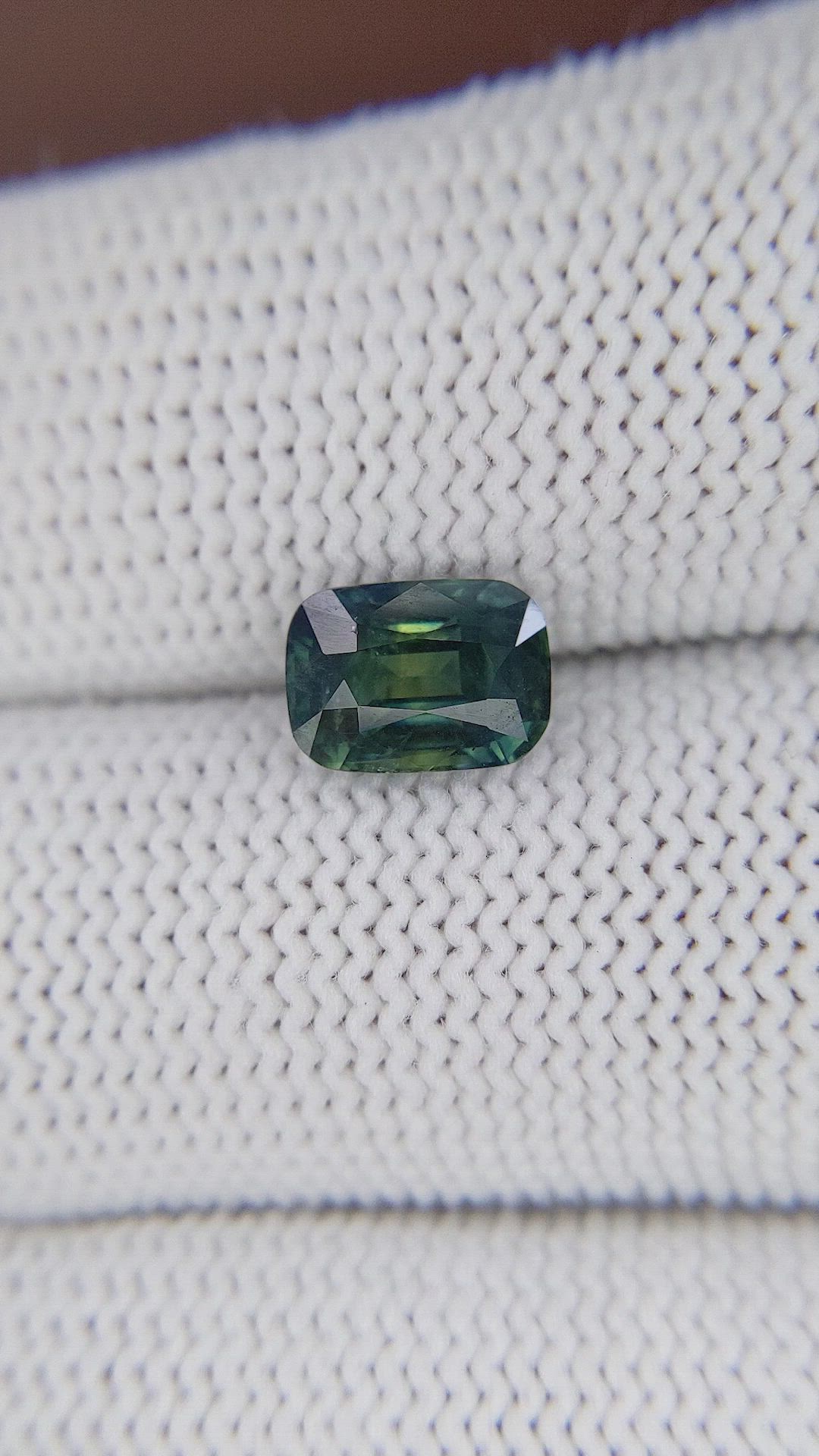 2.03 Ct. Greenish Blue Sapphire from Madagascar Size Video