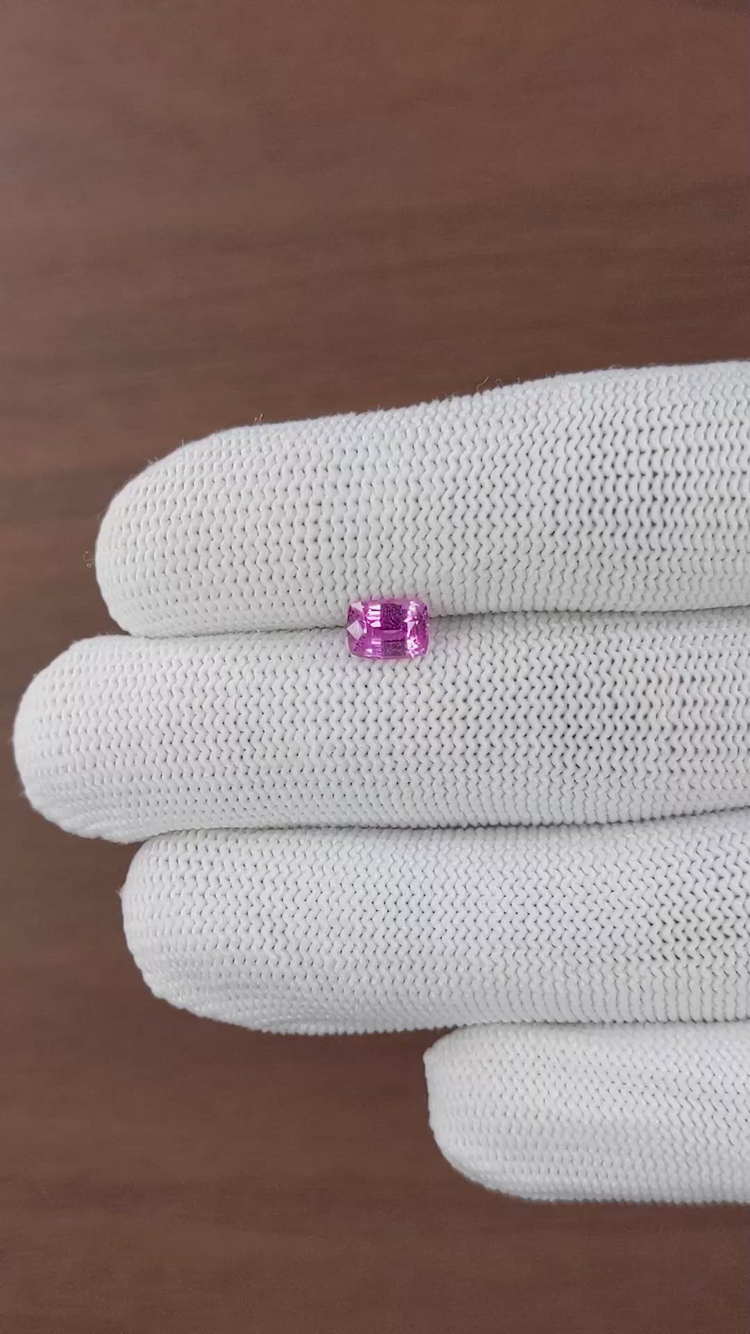 1.04 Ct. Pink Sapphire from Madagascar Size Video