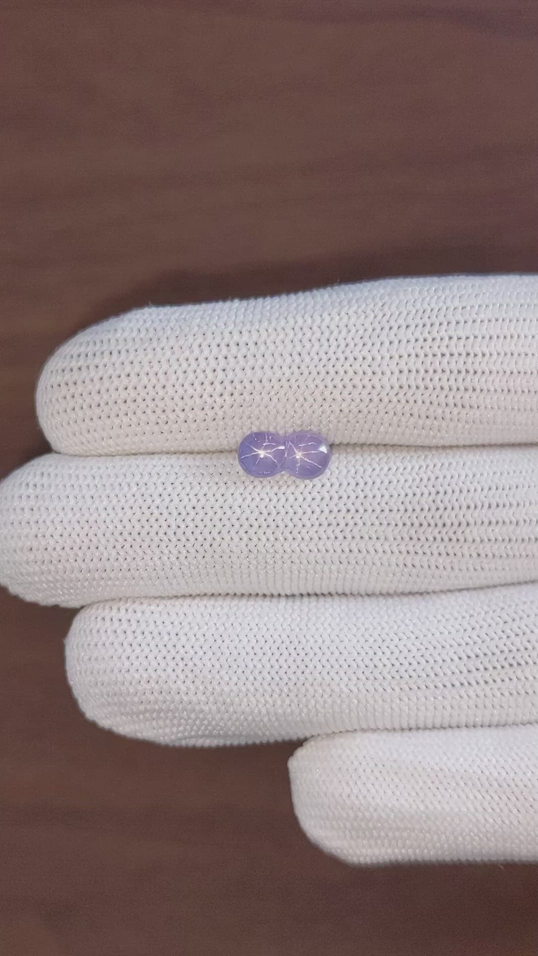 2.83 Ct. Purple Star Sapphire from Ceylon (Sri Lanka) Size Video
