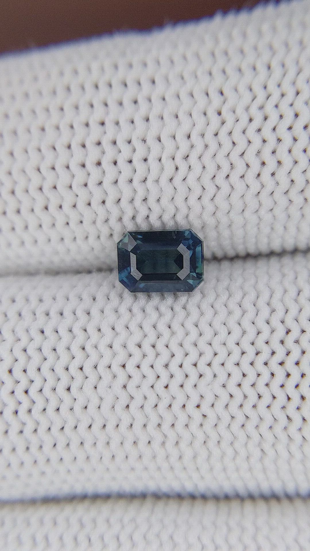 1.04 Ct. Greenish Blue Sapphire from Madagascar Size Video