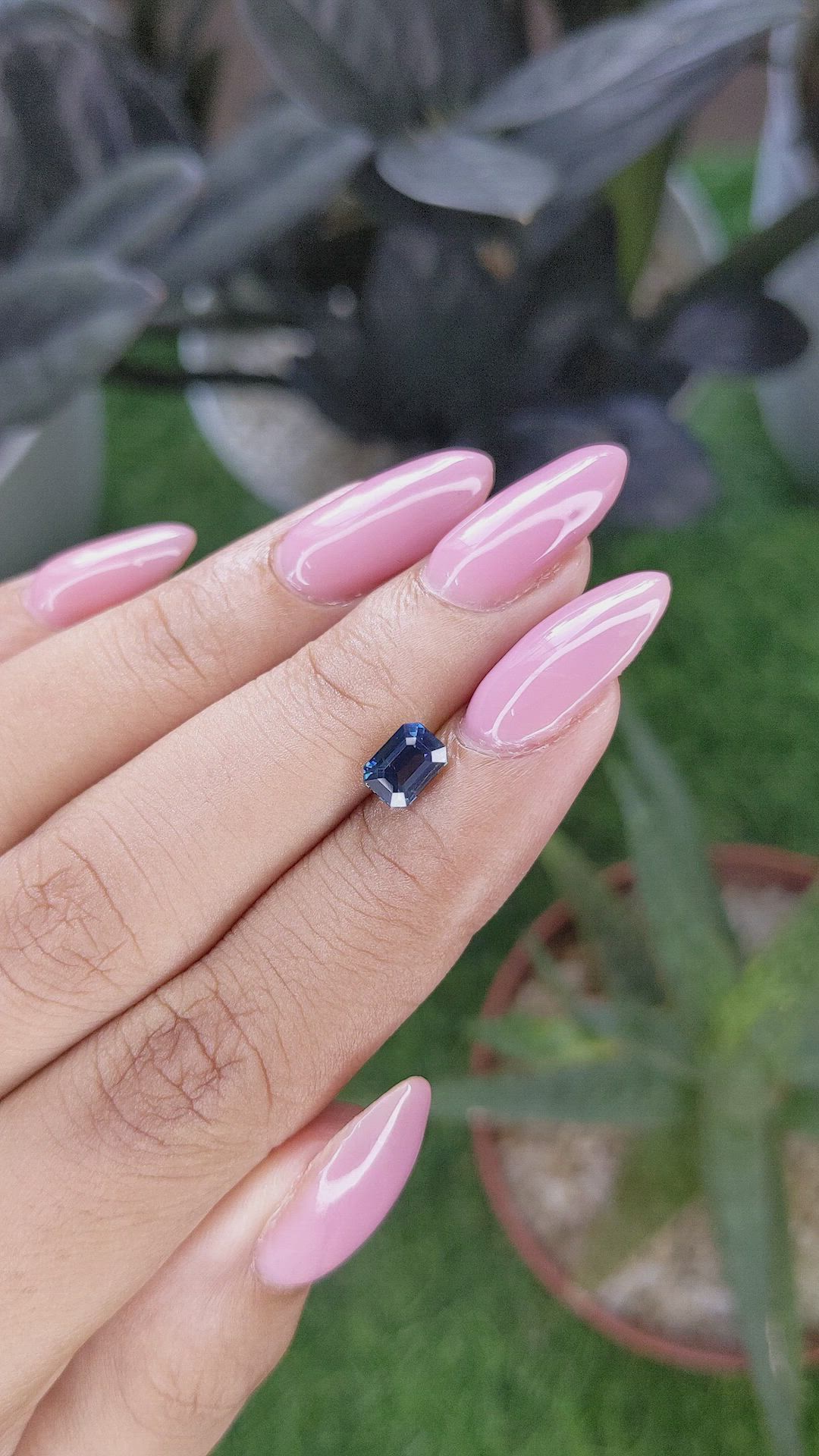 1.04 Ct. Greenish Blue Sapphire from Madagascar Size Video