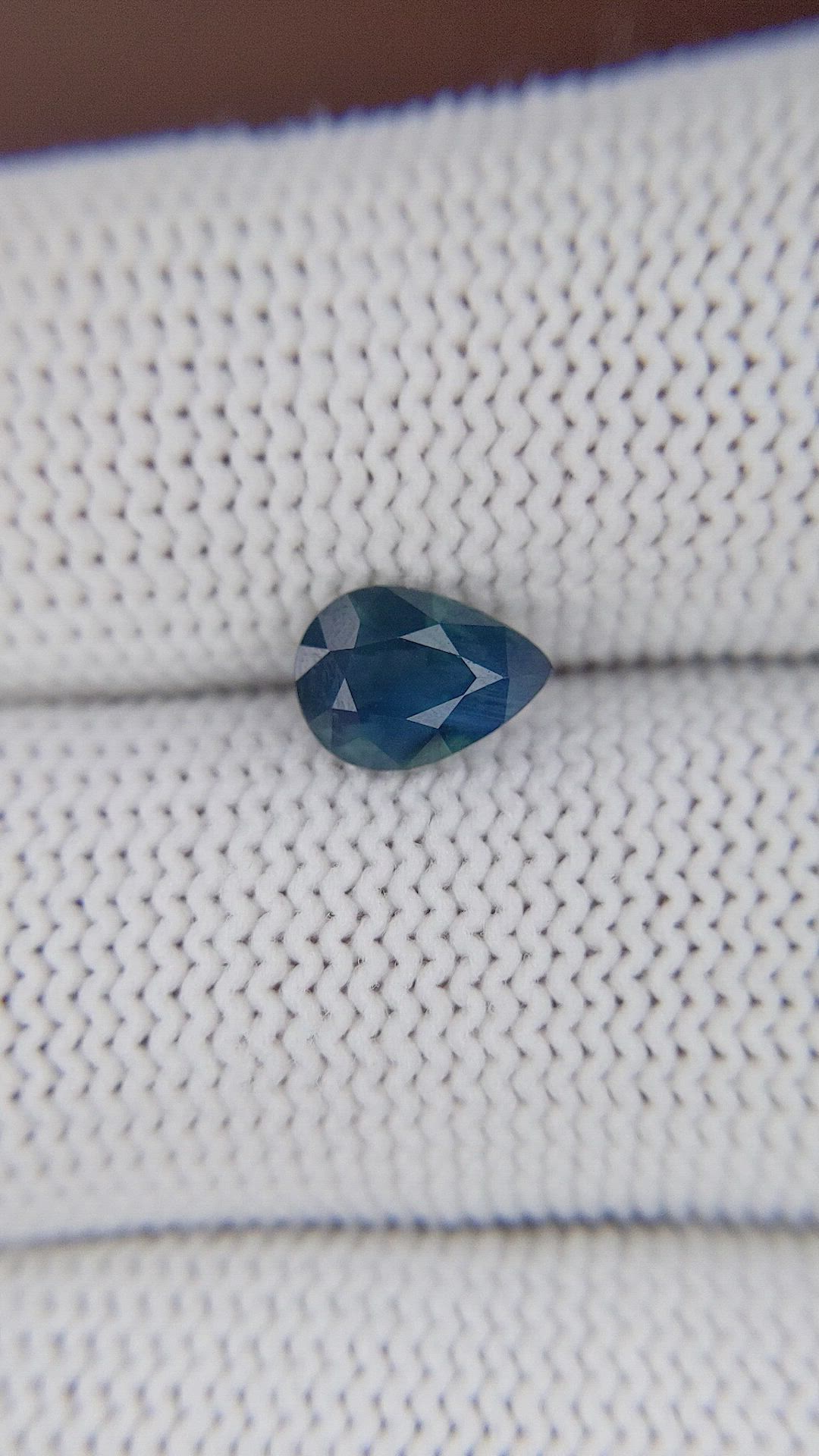 1.24 Ct. Greenish Blue Sapphire from Madagascar Size Video