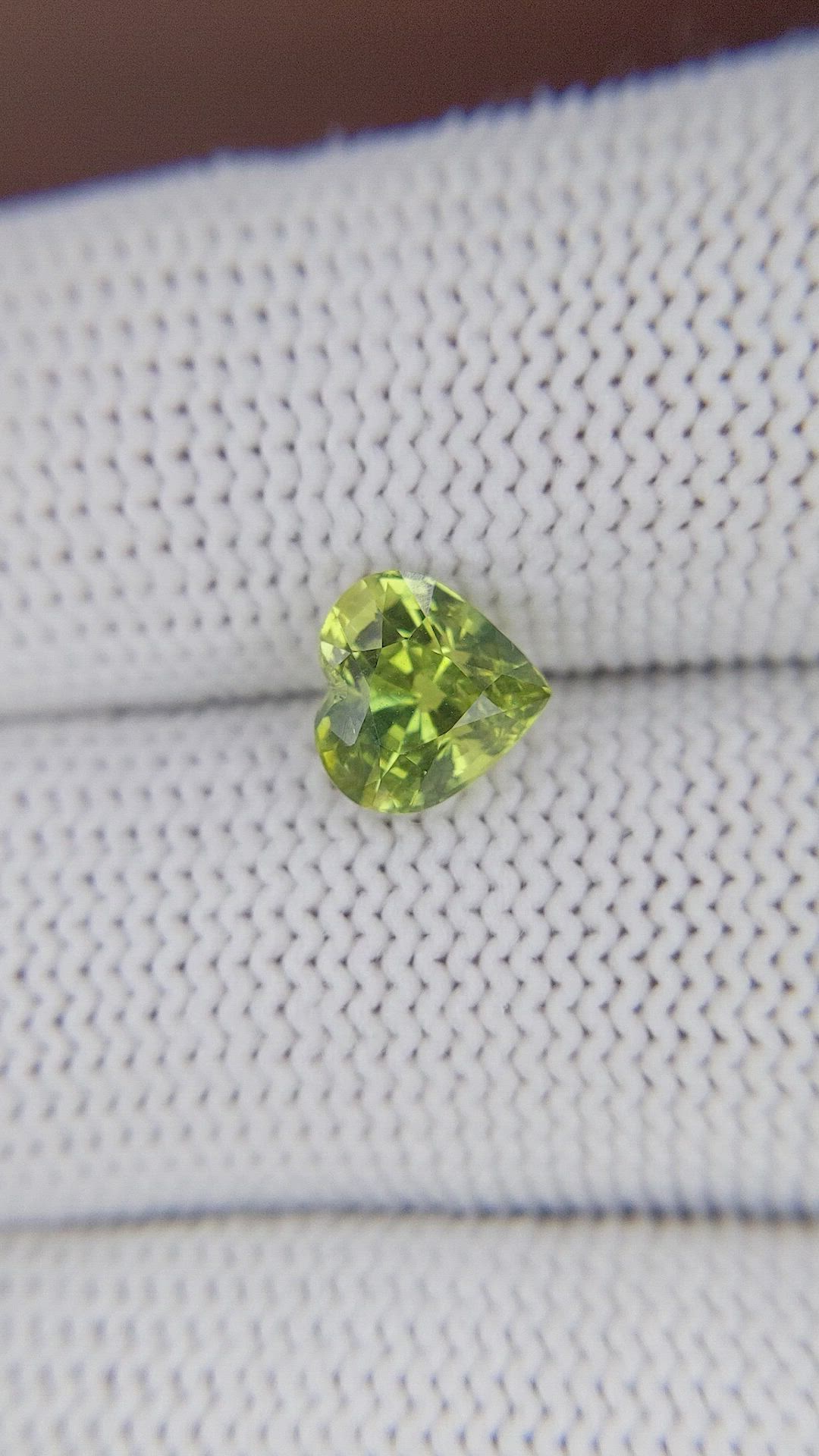 2.06 Ct. Yellowish Green Sapphire from Madagascar Size Video
