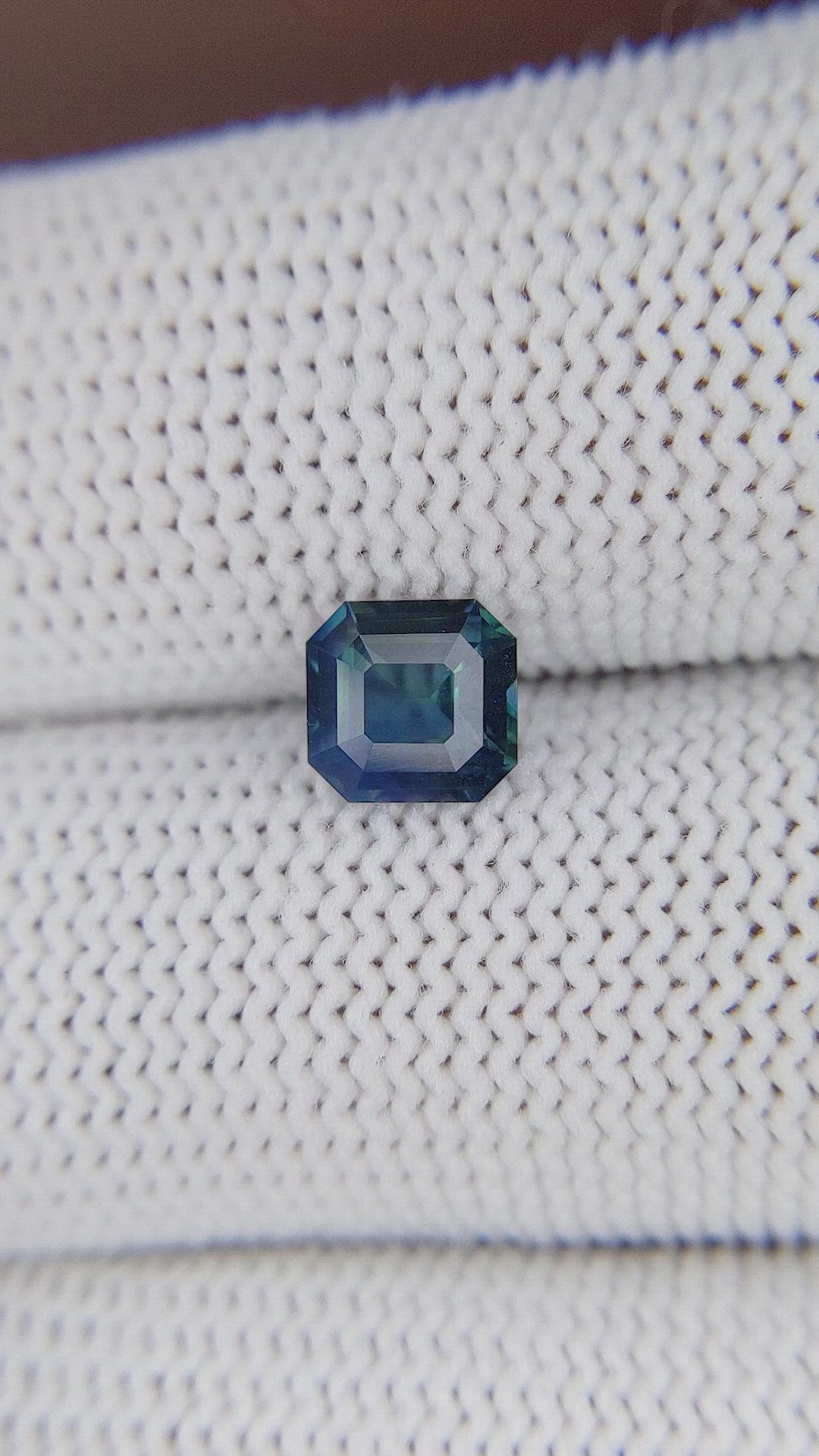 1.20 Ct. Greenish Blue Sapphire from Madagascar Size Video