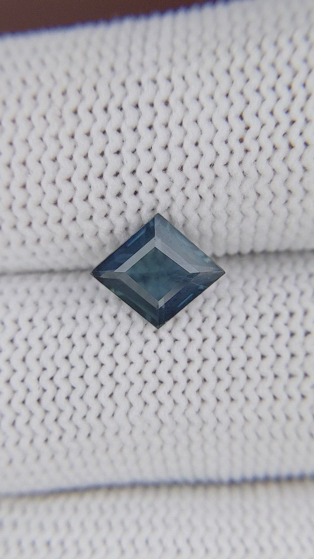 1.32 Ct. Greenish Blue Sapphire from Madagascar Size Video