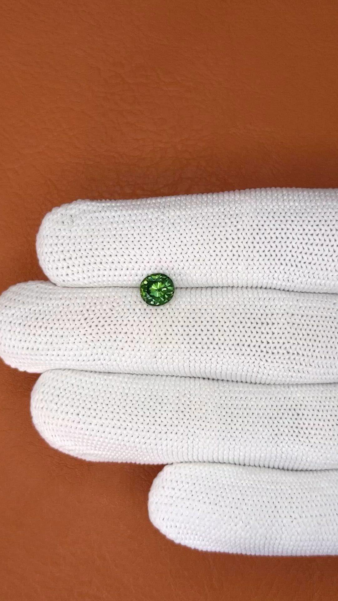 1.19 Ct. Green Sapphire from Madagascar Size Video