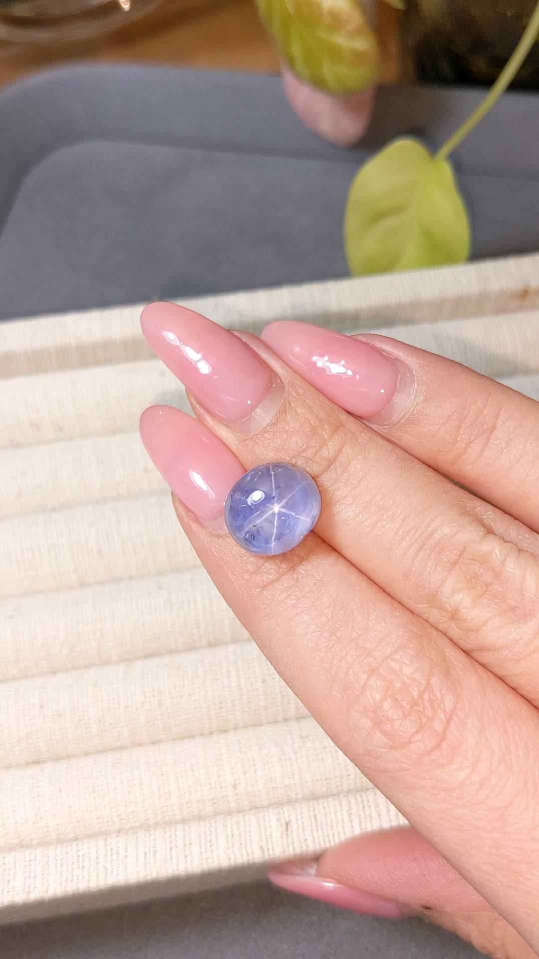 12.47 Ct. Blue Star Sapphire from Ceylon (Sri Lanka) Size Video