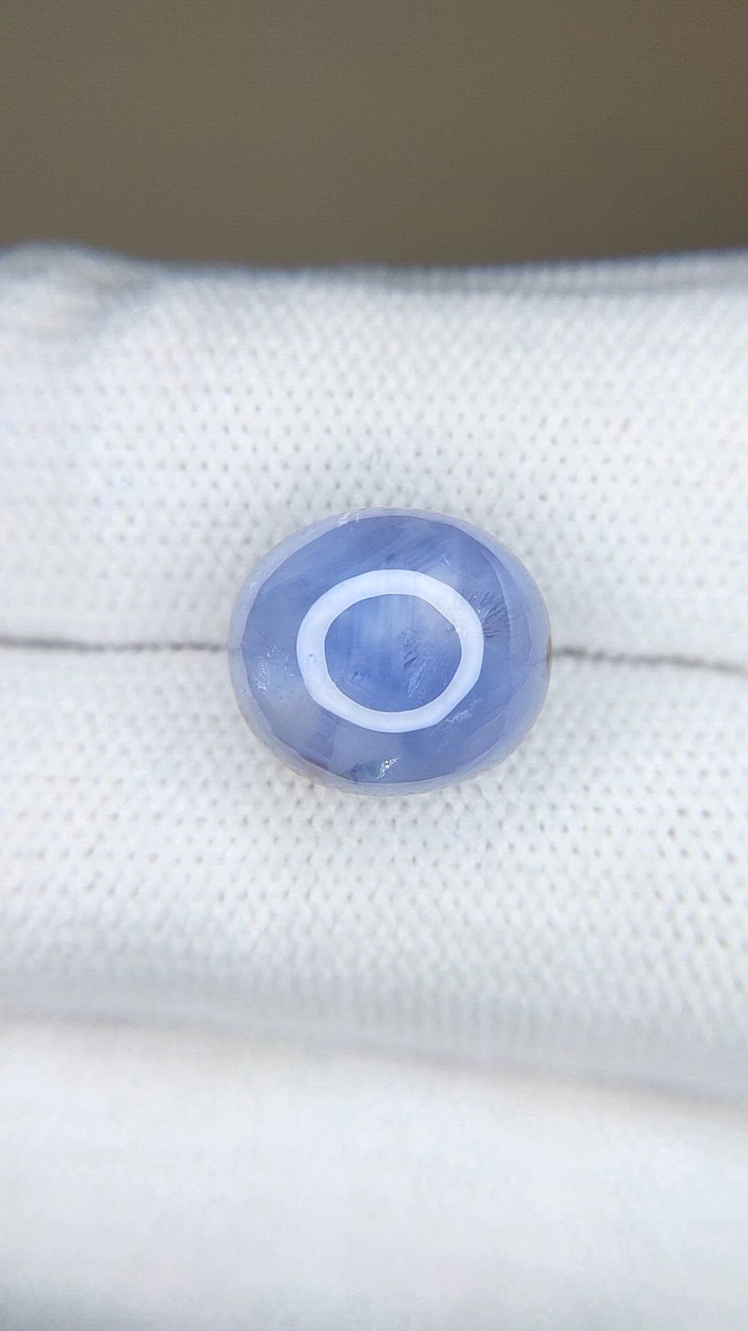 12.47 Ct. Blue Star Sapphire from Ceylon (Sri Lanka) Size Video
