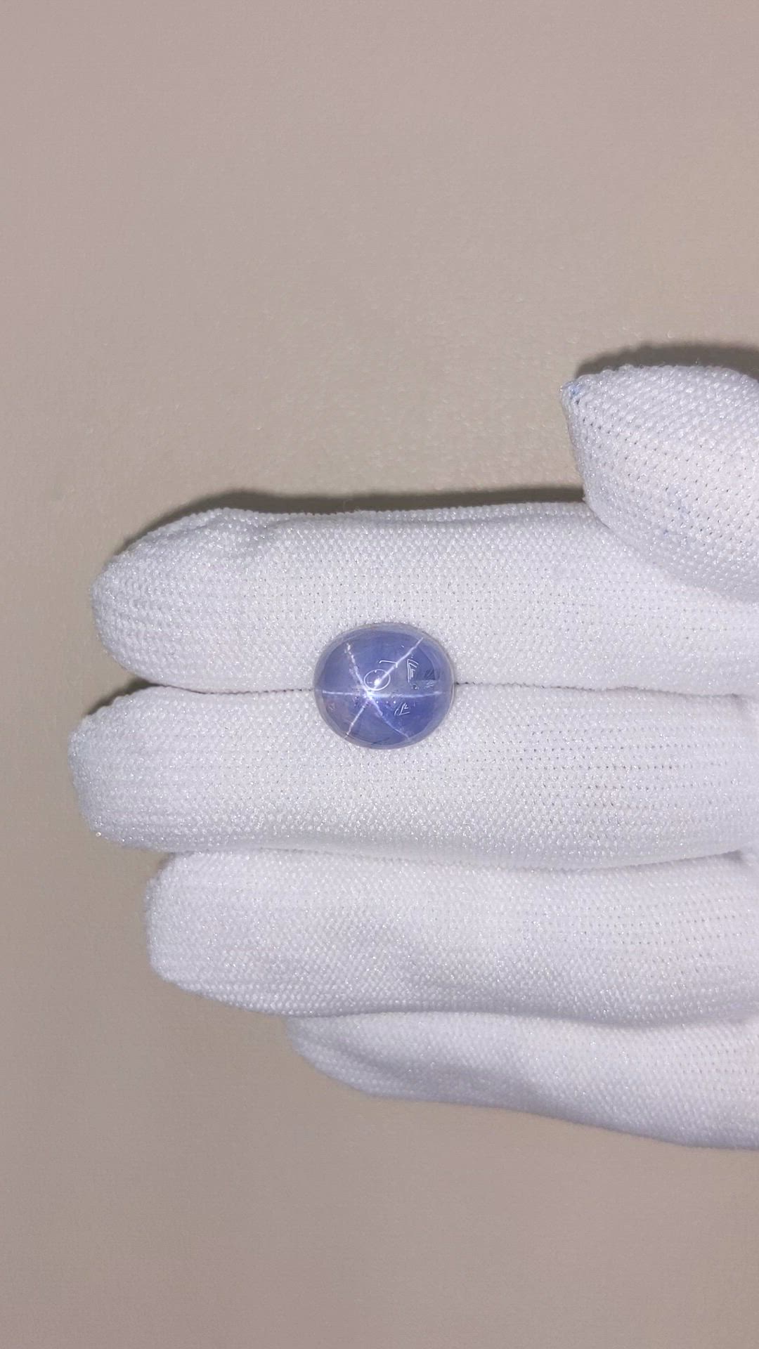 12.47 Ct. Blue Star Sapphire from Ceylon (Sri Lanka) Size Video