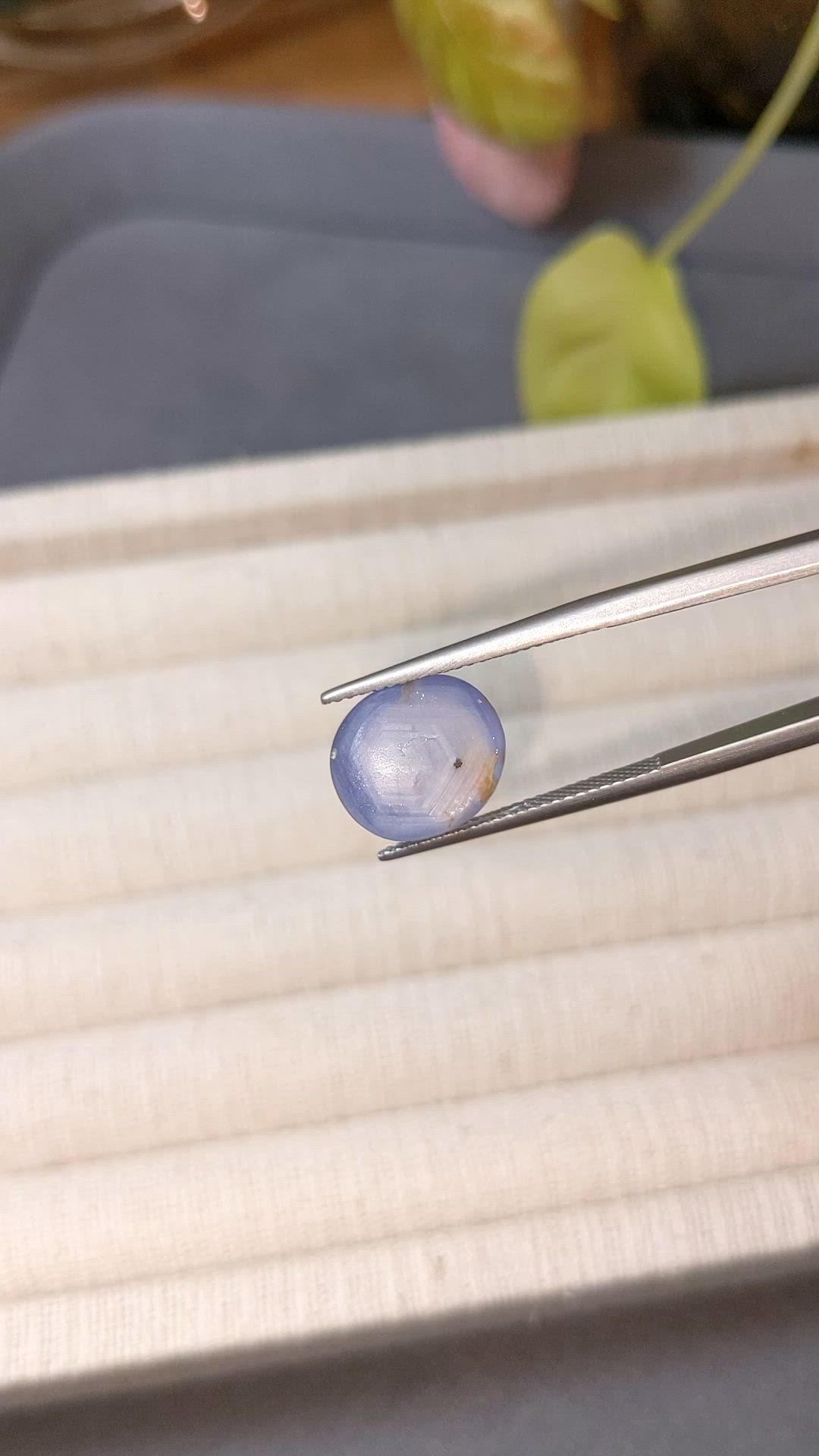 12.47 Ct. Blue Star Sapphire from Ceylon (Sri Lanka) Size Video