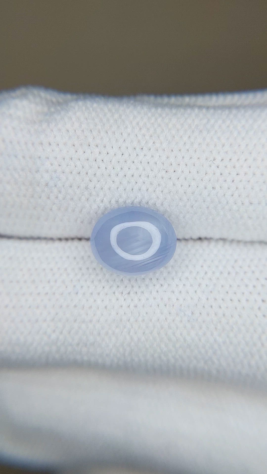 3.58 Ct. Greyish Blue Star Sapphire from Ceylon (Sri Lanka) Size Video