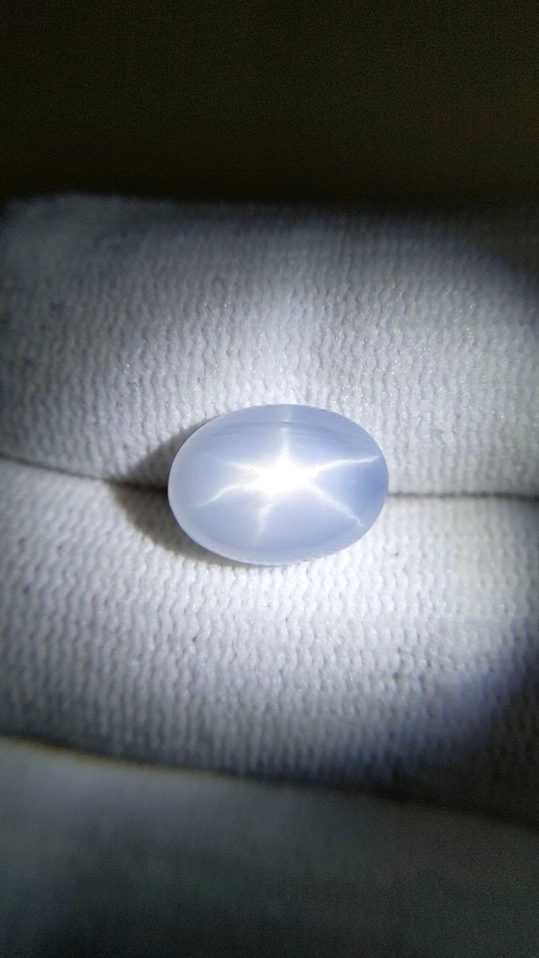 9.21 Ct. Greyish Blue Star Sapphire from Ceylon (Sri Lanka) Size Video