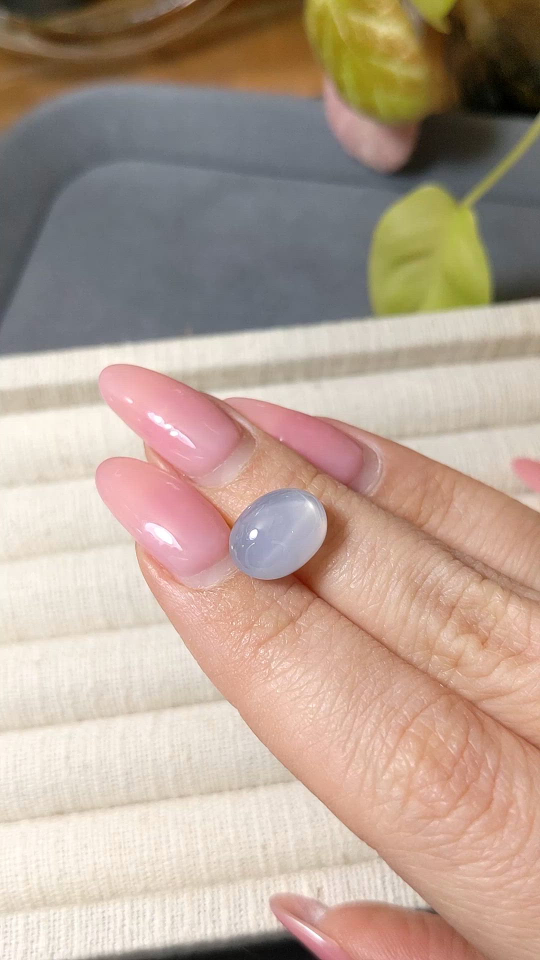 9.21 Ct. Greyish Blue Star Sapphire from Ceylon (Sri Lanka) Size Video