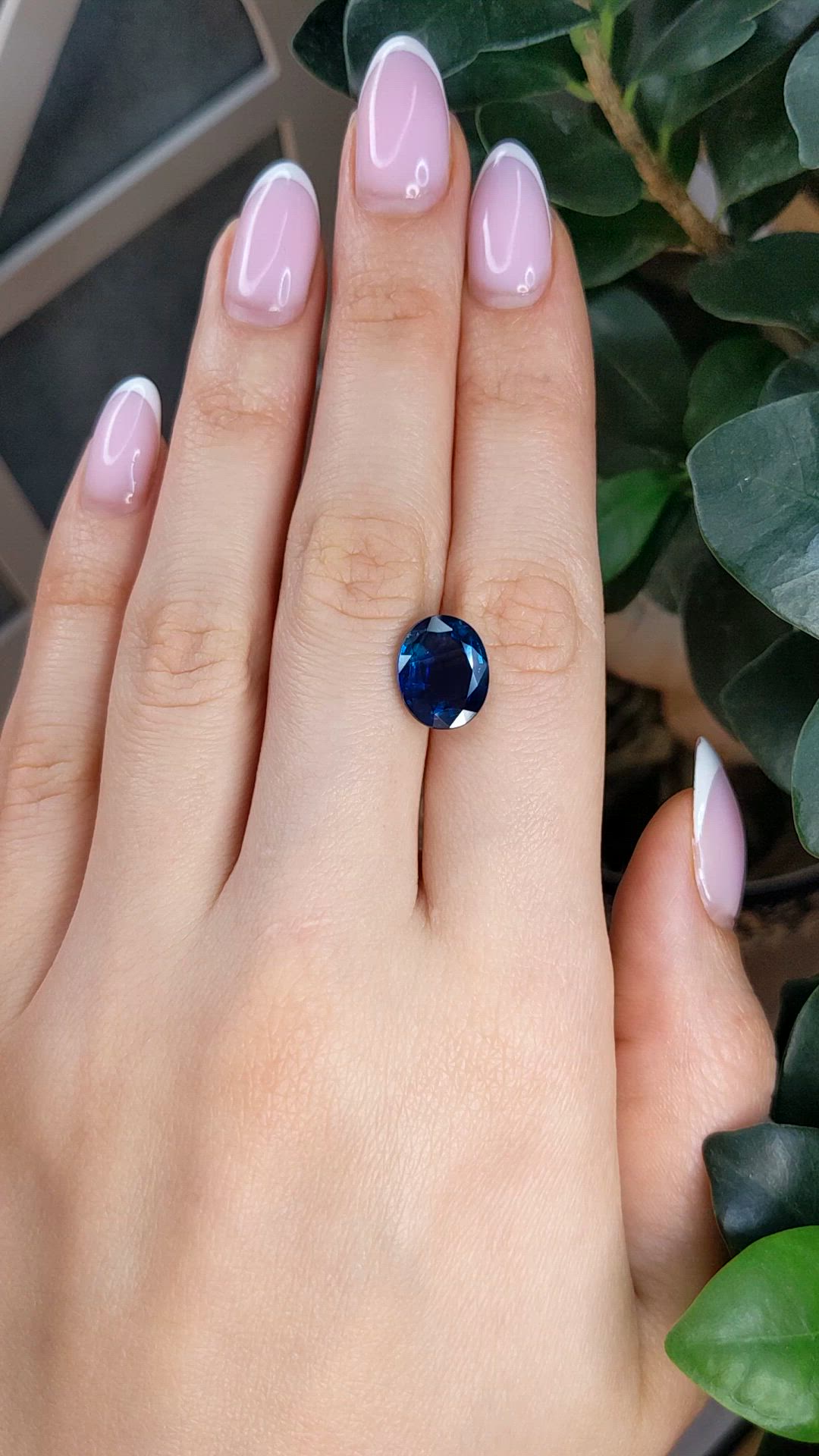 6.28 Ct. Blue Sapphire from Ceylon (Sri Lanka) Size Video