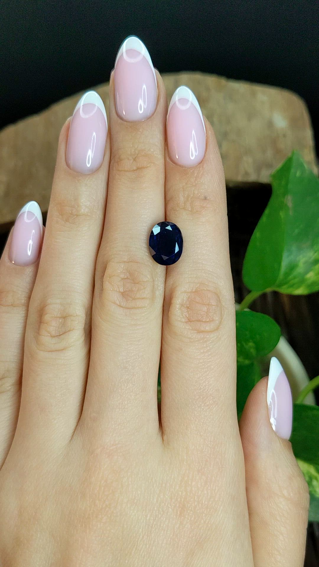 5.46 Ct. Blue Sapphire from Ceylon (Sri Lanka) Size Video